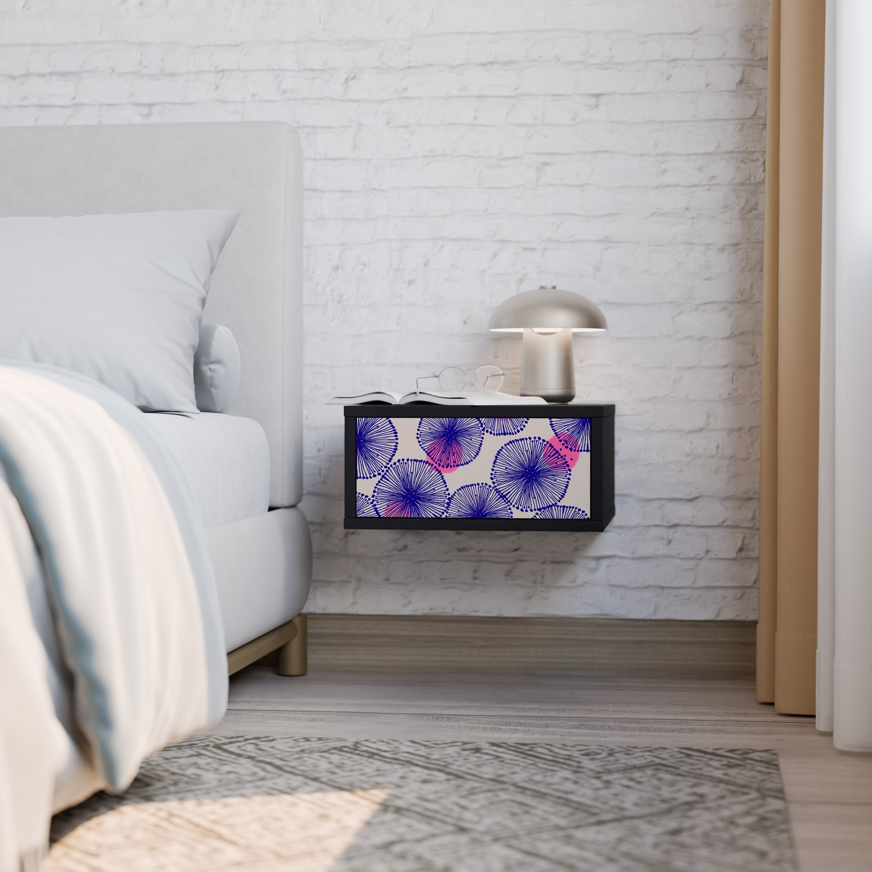 Table de chevet MAGIC NATURE en finition noire