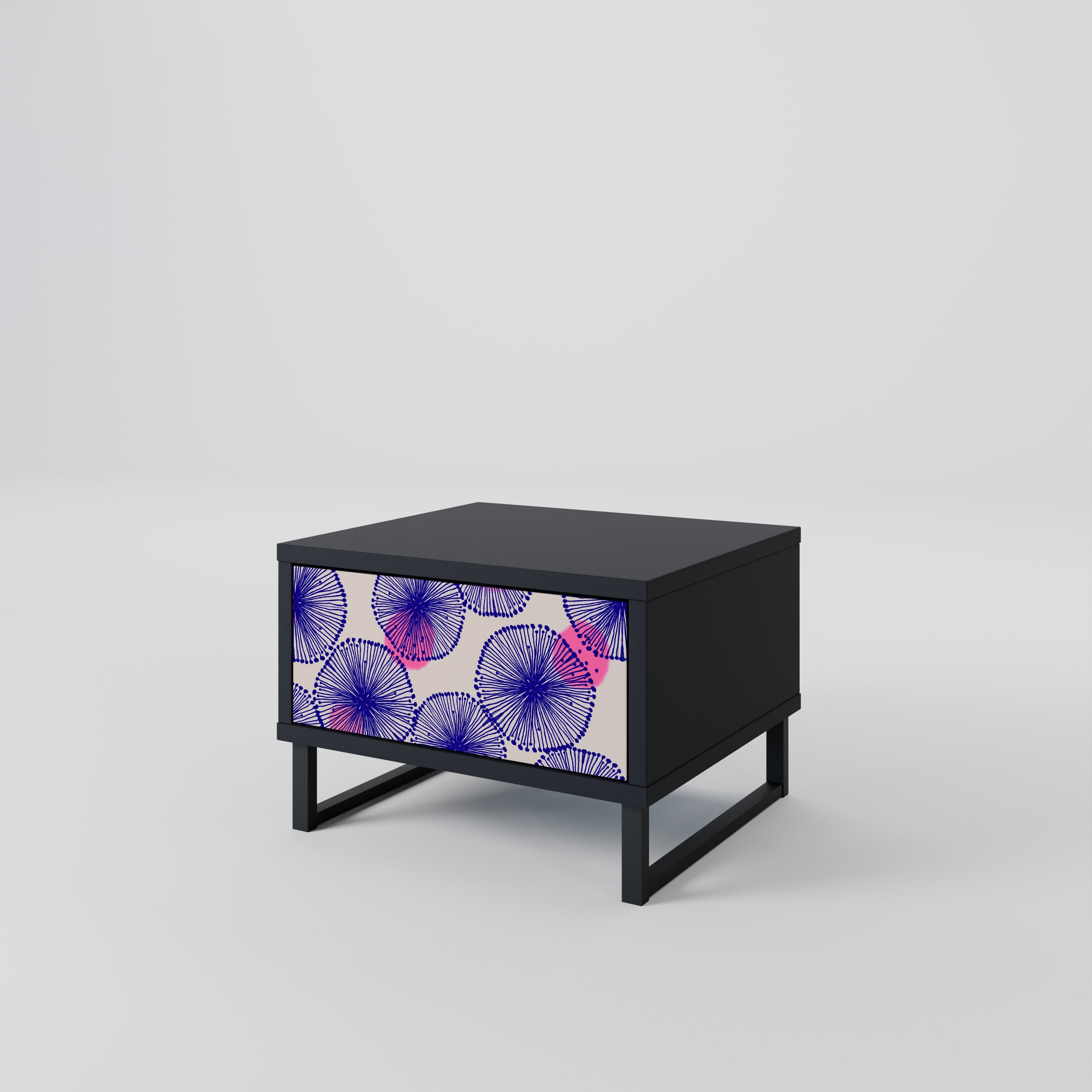 Table de chevet MAGIC NATURE en finition noire