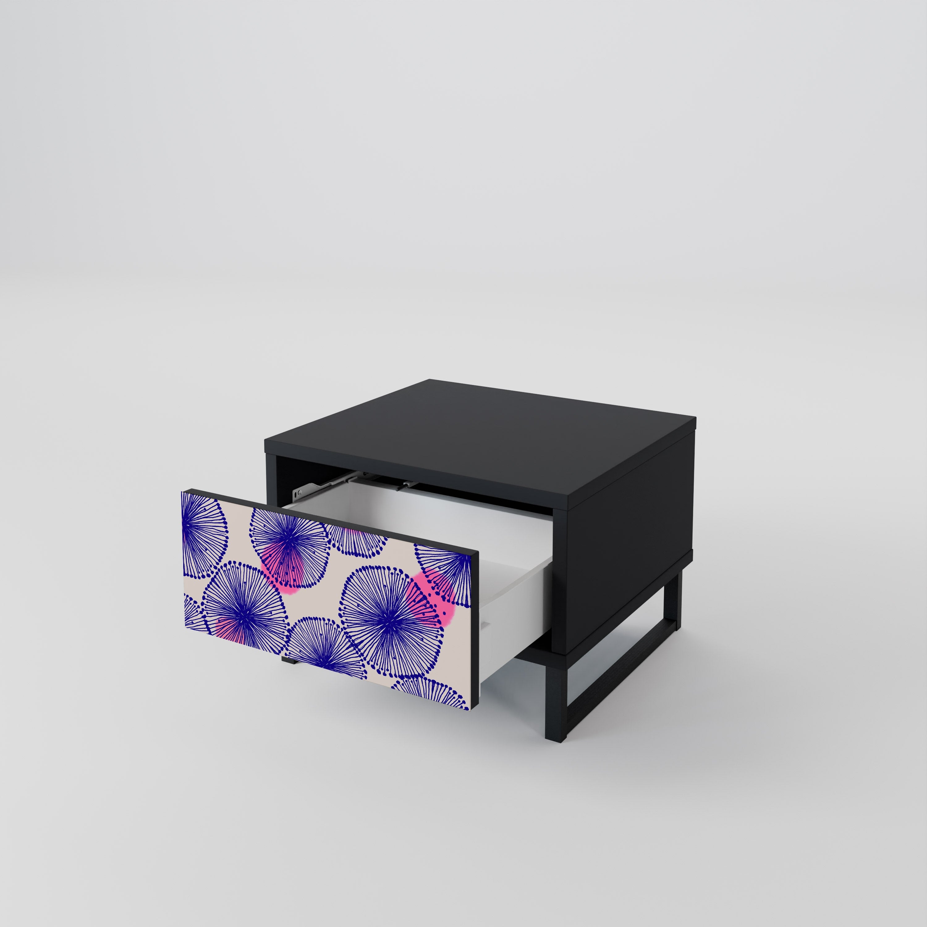 Table de chevet MAGIC NATURE en finition noire