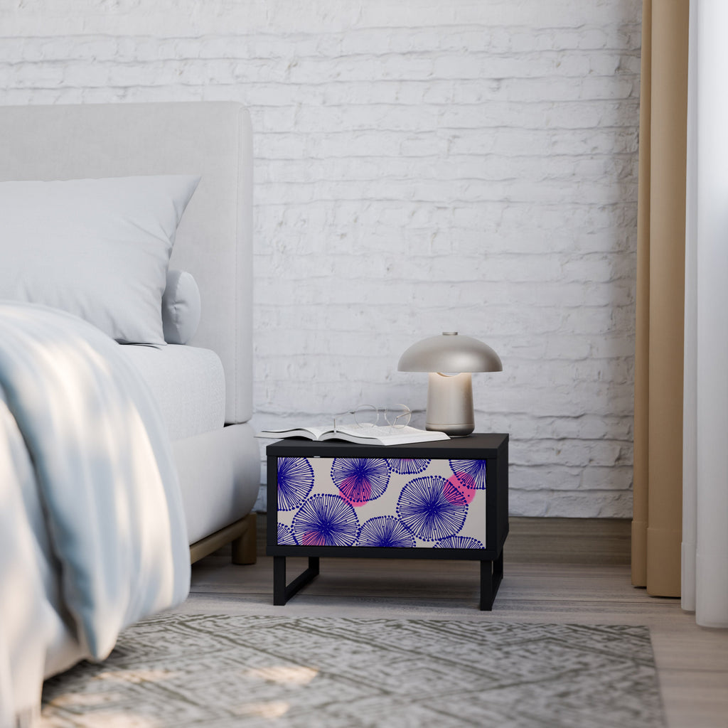 Table de chevet MAGIC NATURE en finition noire