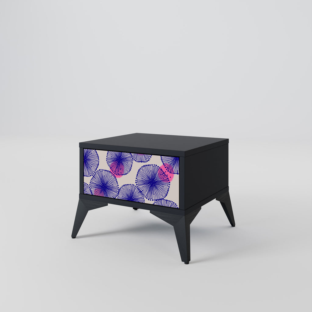 Table de chevet MAGIC NATURE en finition noire