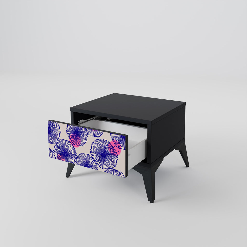 Table de chevet MAGIC NATURE en finition noire