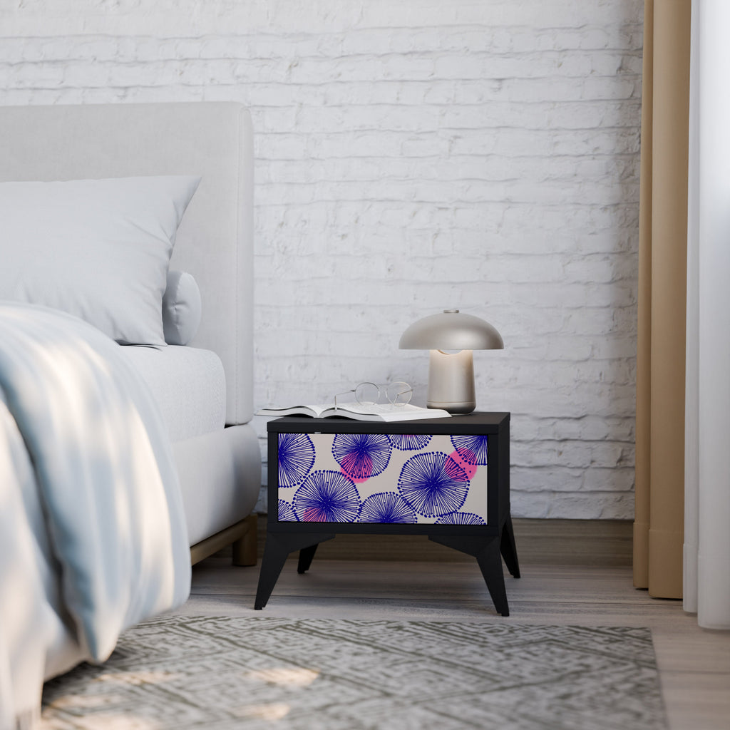 Table de chevet MAGIC NATURE en finition noire