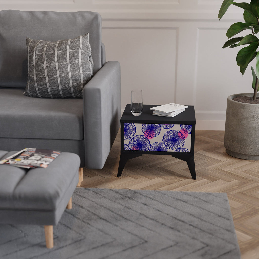 Table de chevet MAGIC NATURE en finition noire