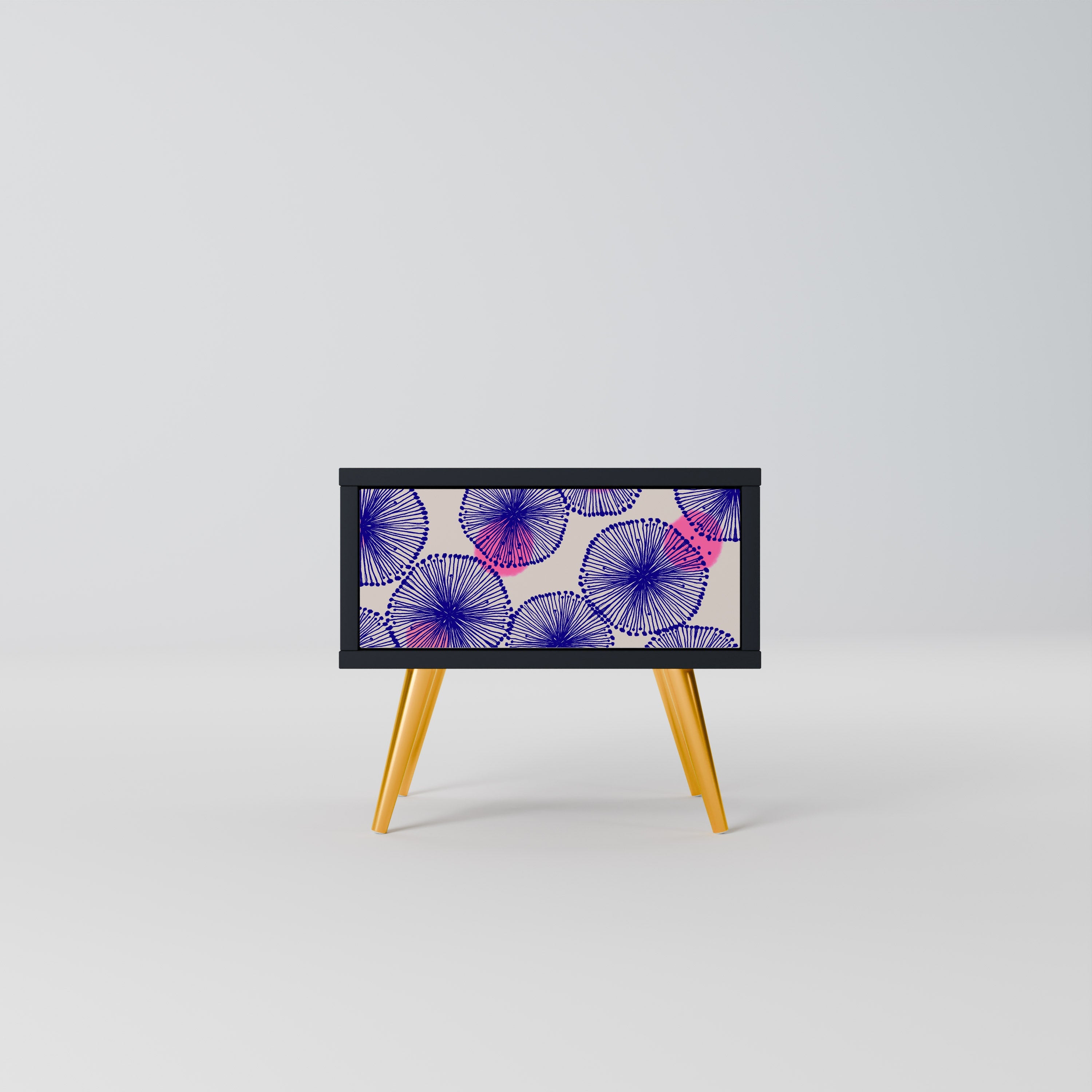 Table de chevet MAGIC NATURE en finition noire