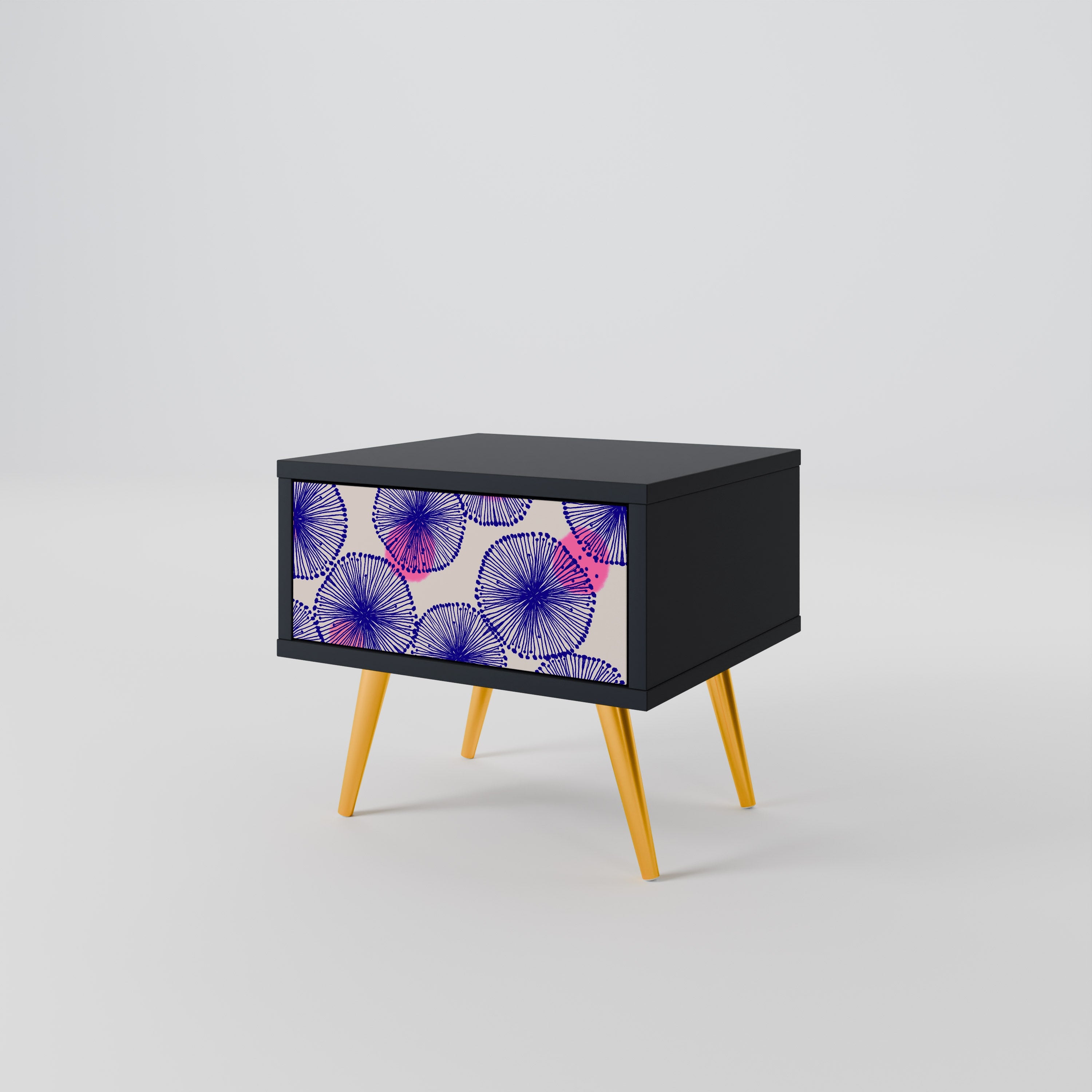 Table de chevet MAGIC NATURE en finition noire