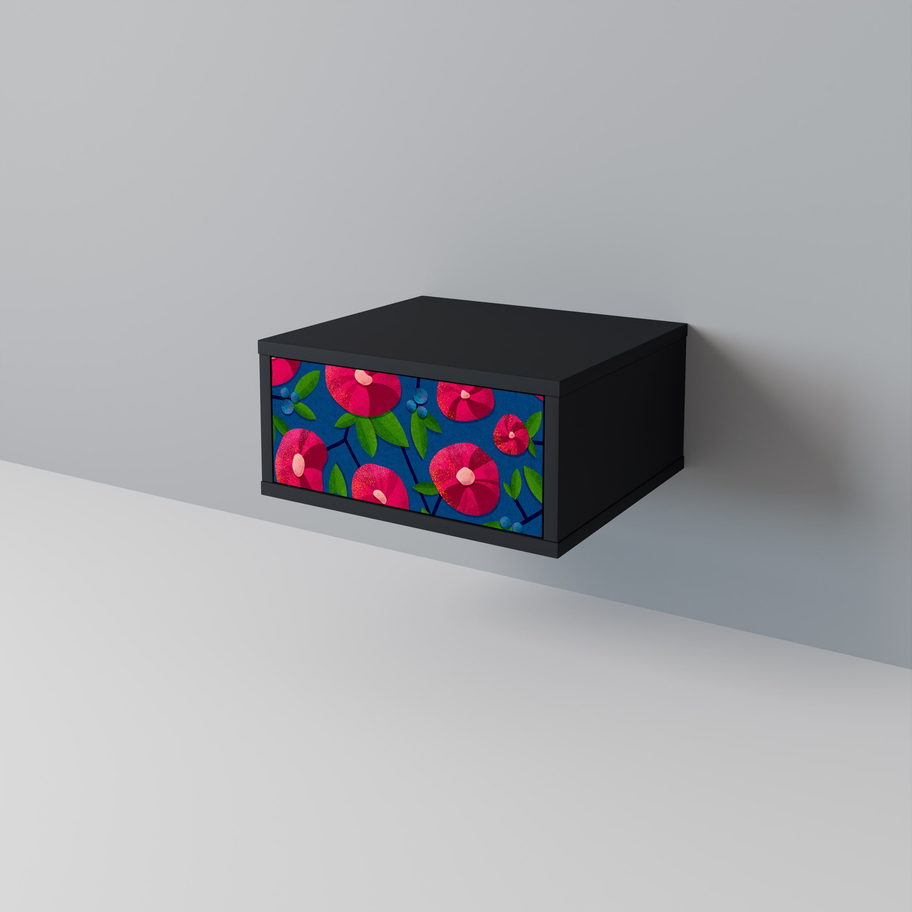 Table de chevet SPRING THOUGHTS en finition noire