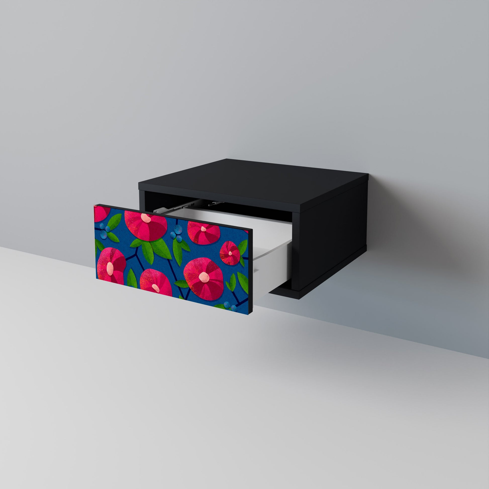 Table de chevet SPRING THOUGHTS en finition noire