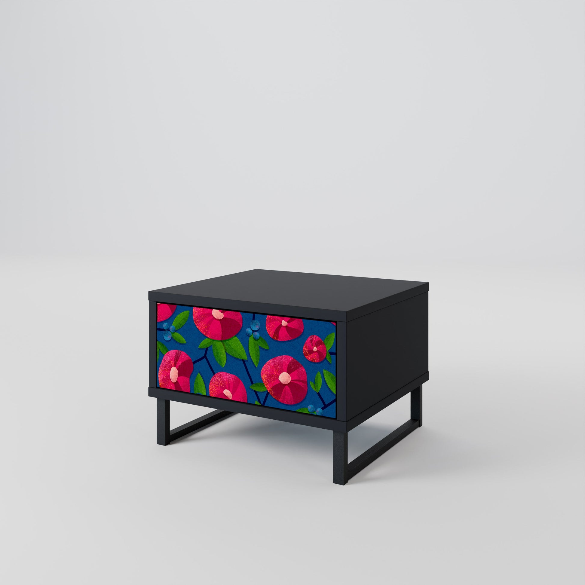 Table de chevet SPRING THOUGHTS en finition noire