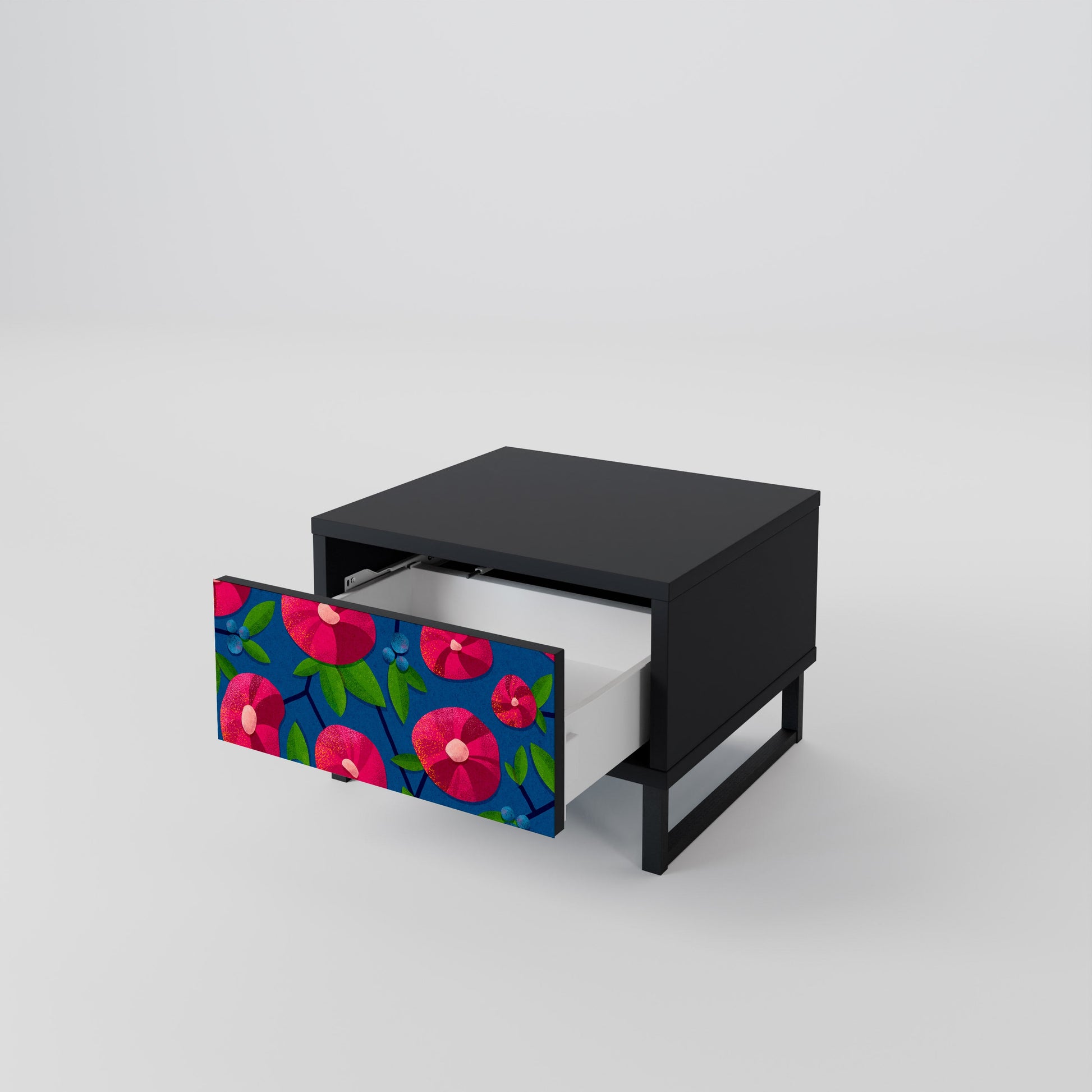 Table de chevet SPRING THOUGHTS en finition noire