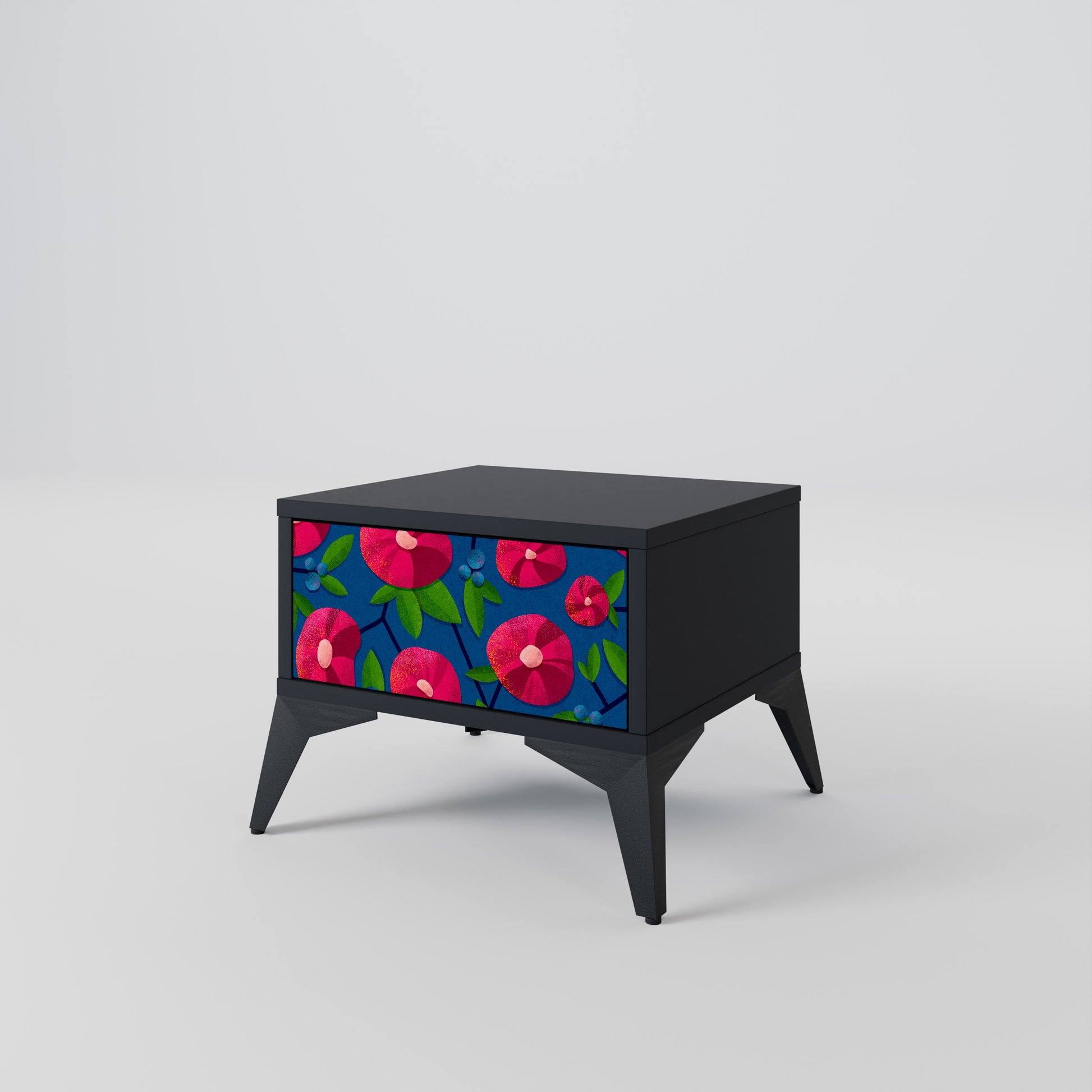 Table de chevet SPRING THOUGHTS en finition noire