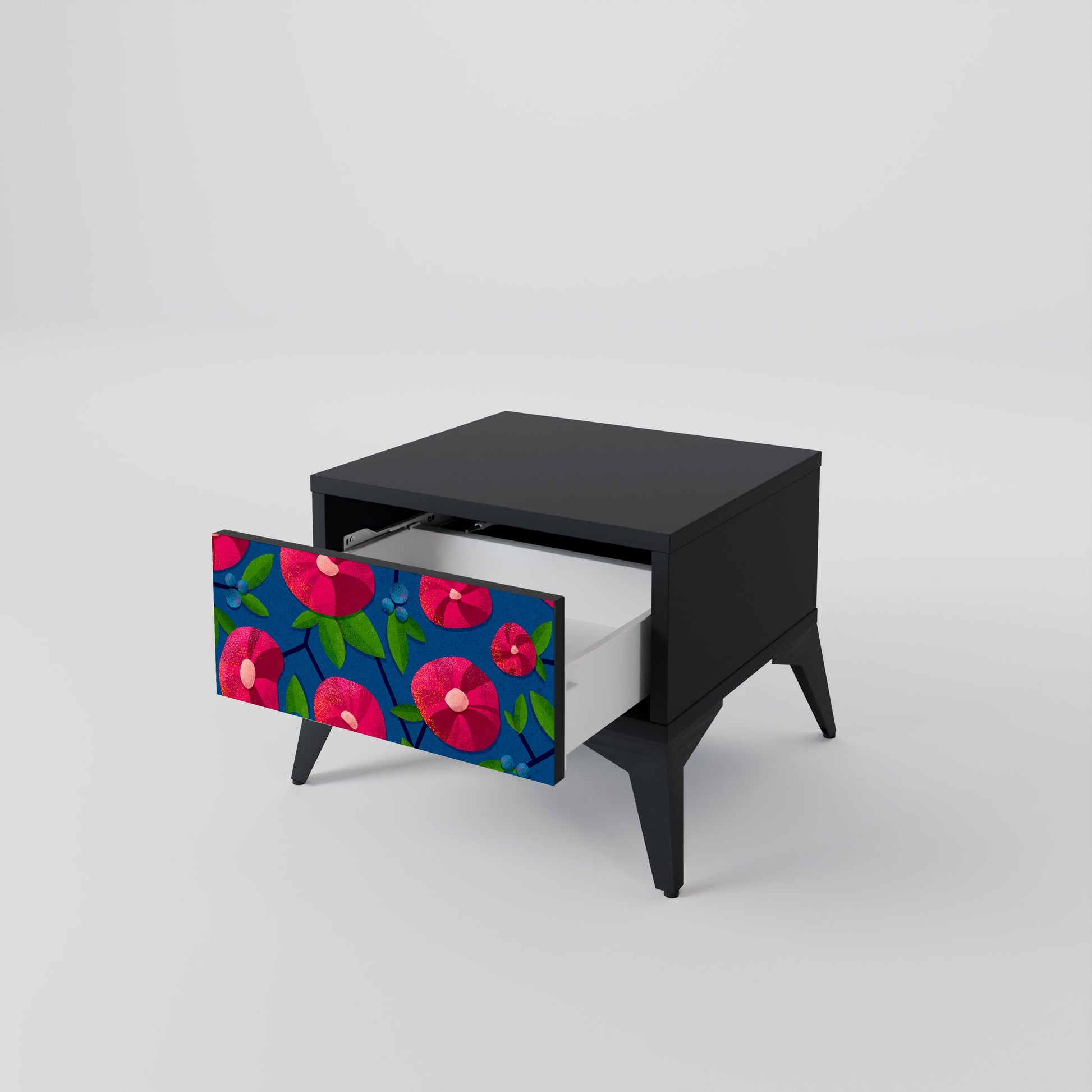 Table de chevet SPRING THOUGHTS en finition noire