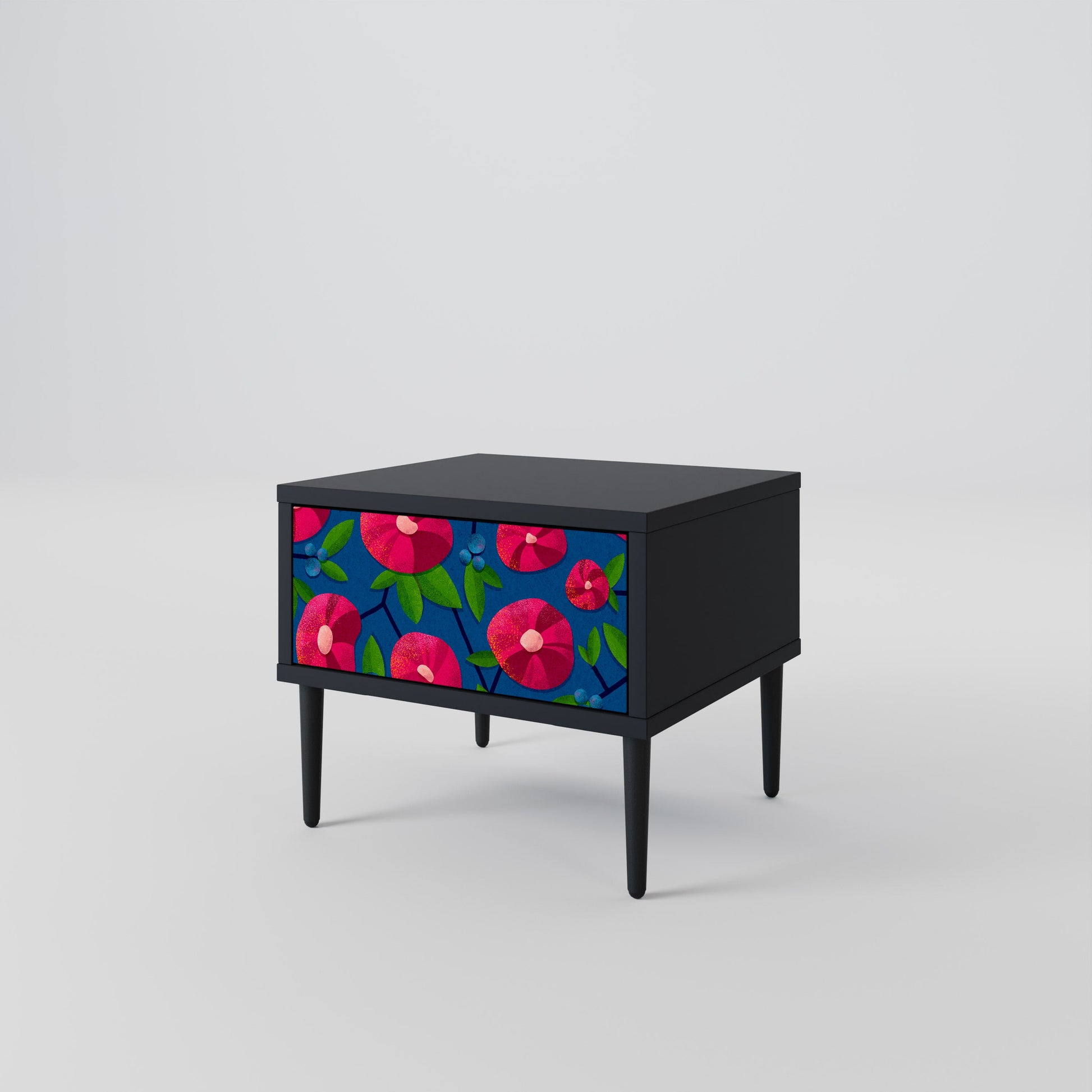 Table de chevet SPRING THOUGHTS en finition noire