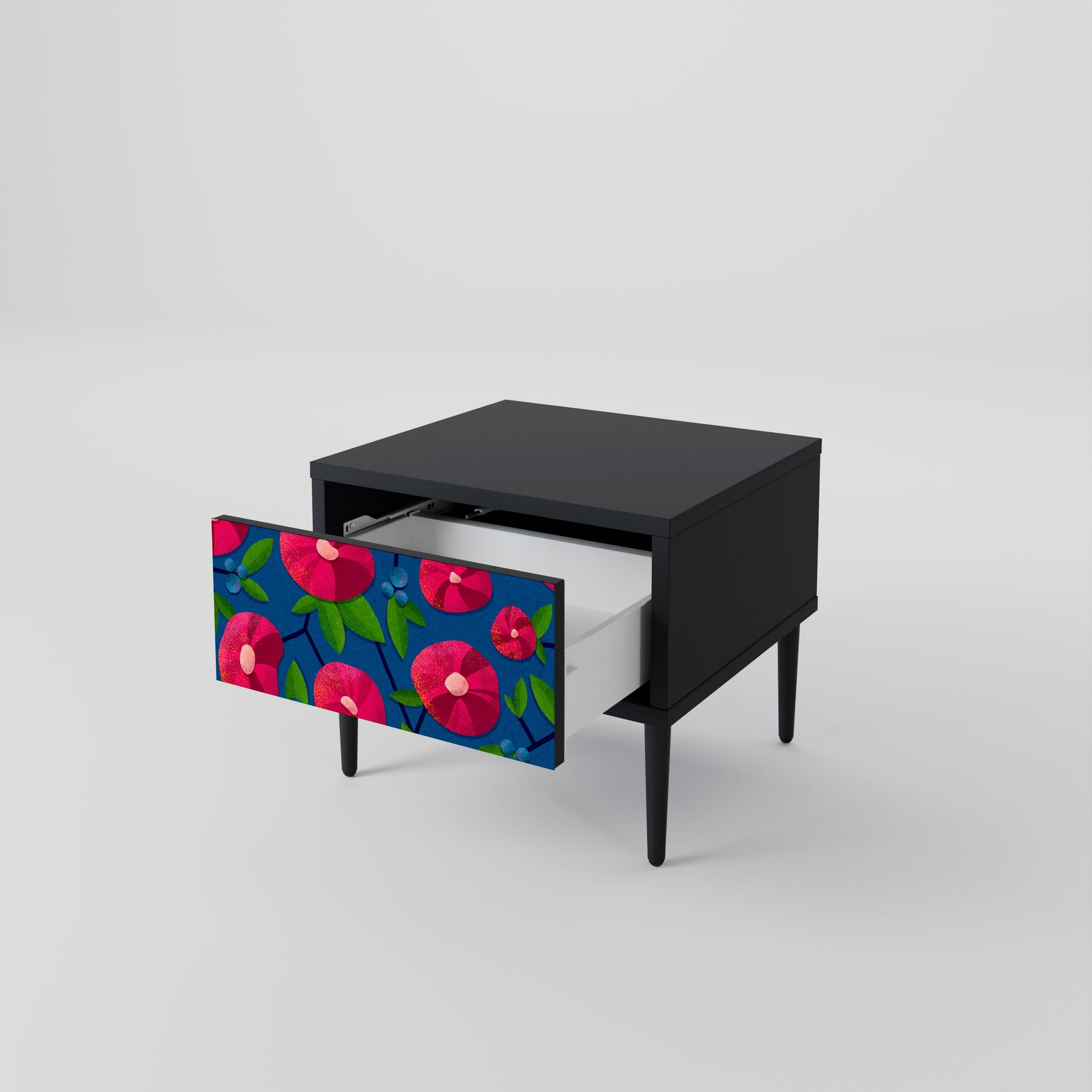 Table de chevet SPRING THOUGHTS en finition noire