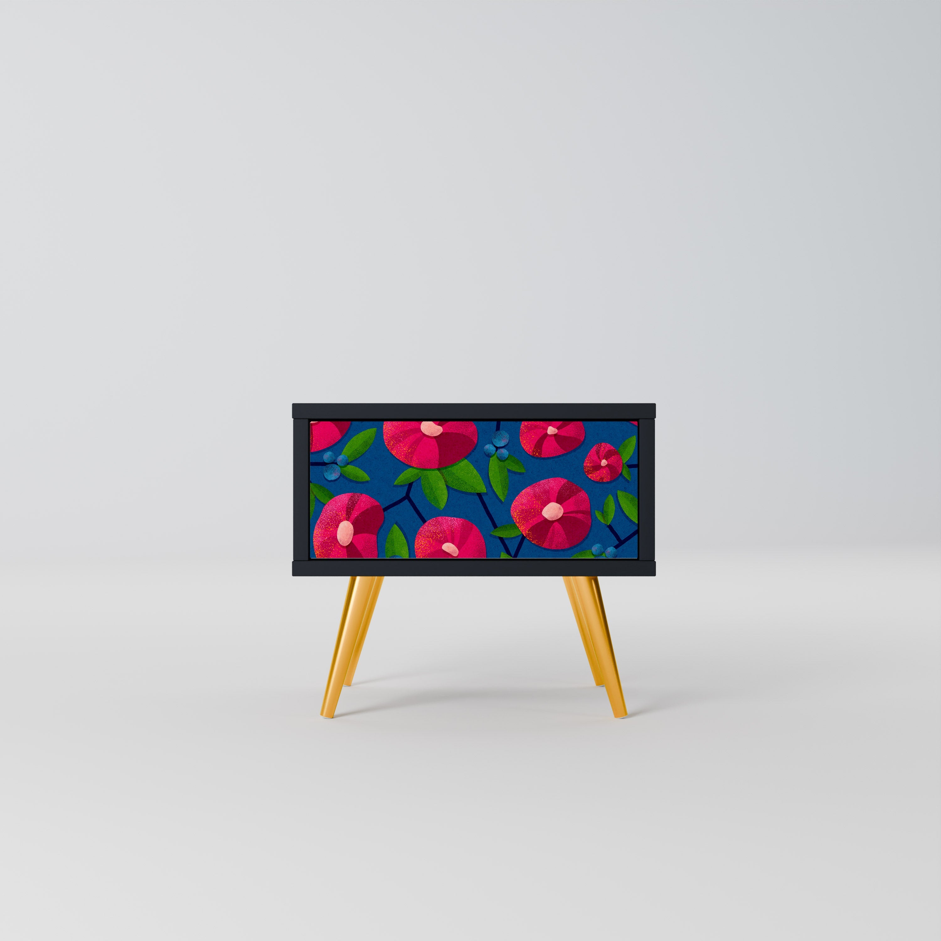 Table de chevet SPRING THOUGHTS en finition noire