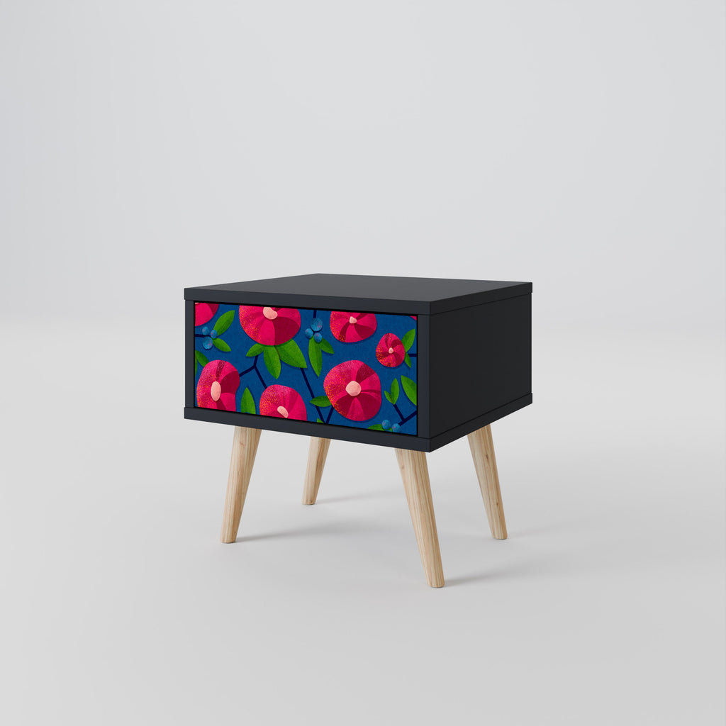 Table de chevet SPRING THOUGHTS en finition noire