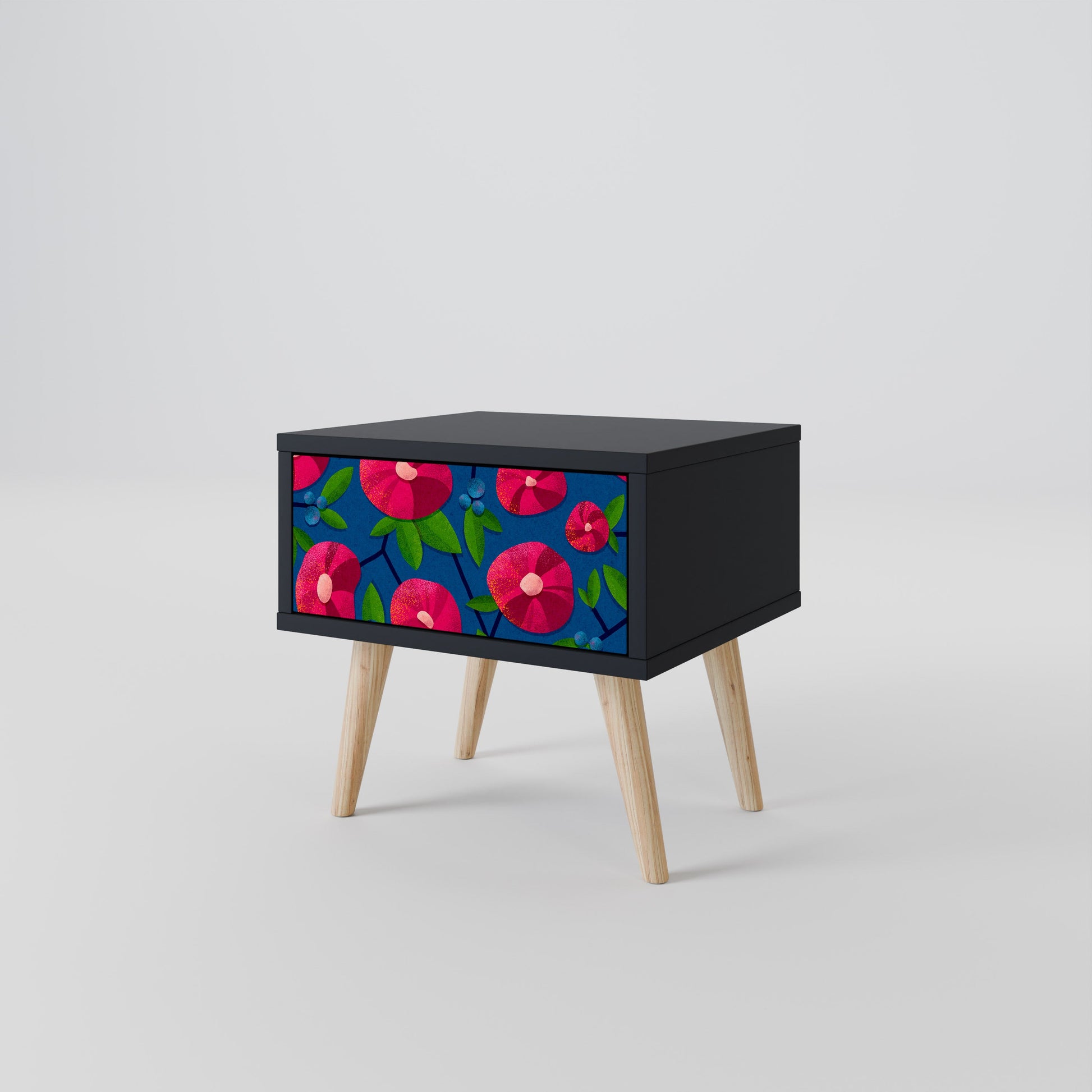 Table de chevet SPRING THOUGHTS en finition noire