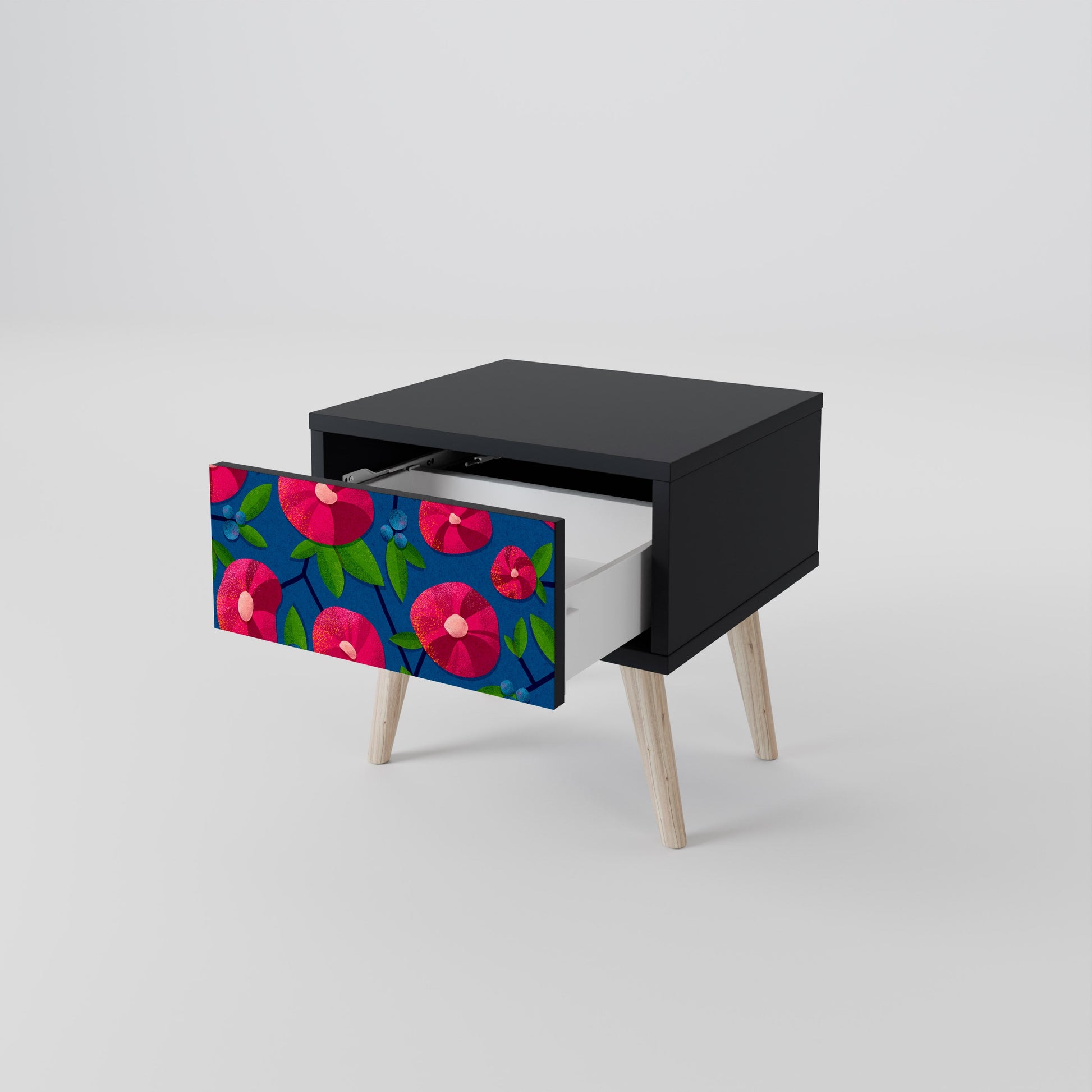 Table de chevet SPRING THOUGHTS en finition noire