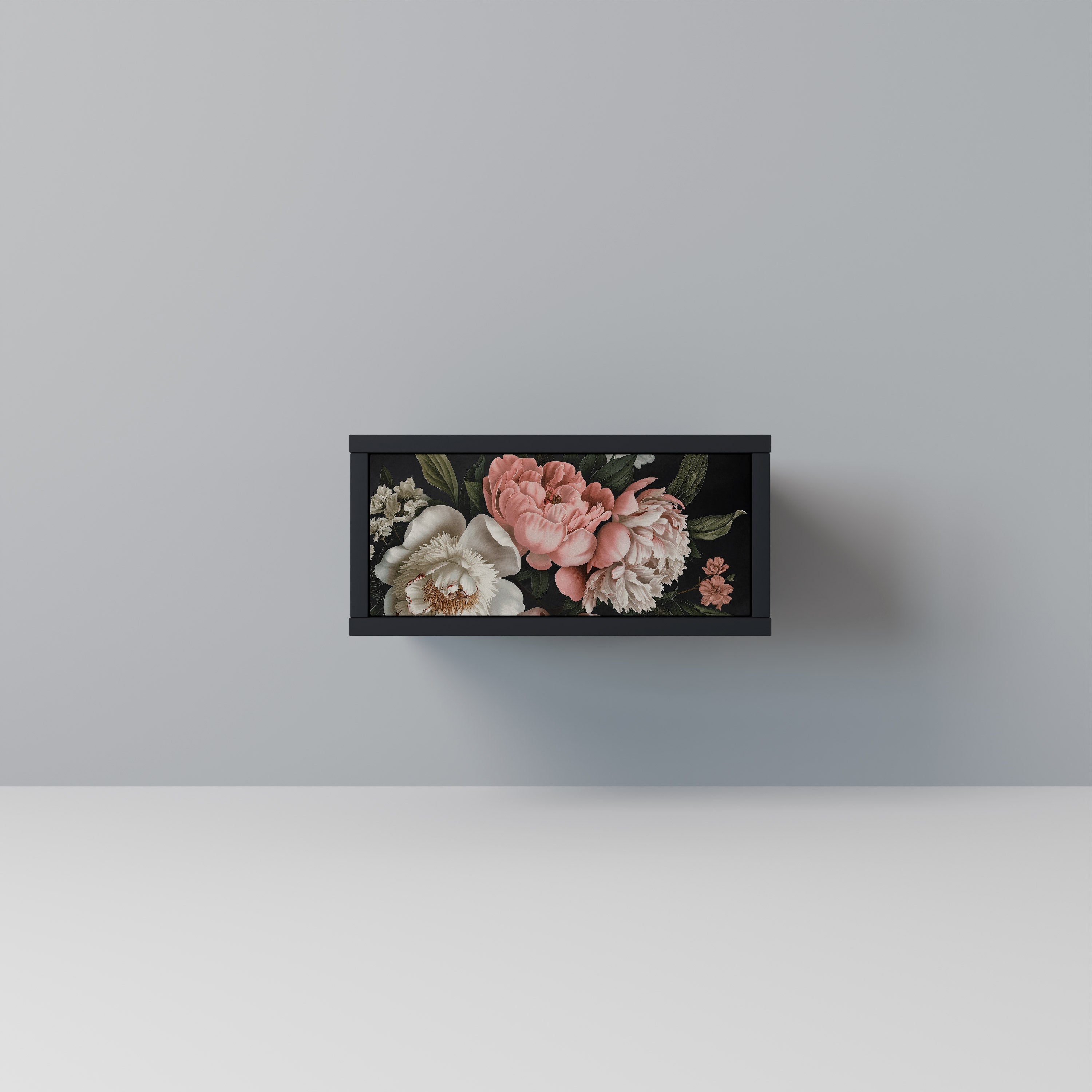 Table de chevet LUSH ELEGANCE en finition noire