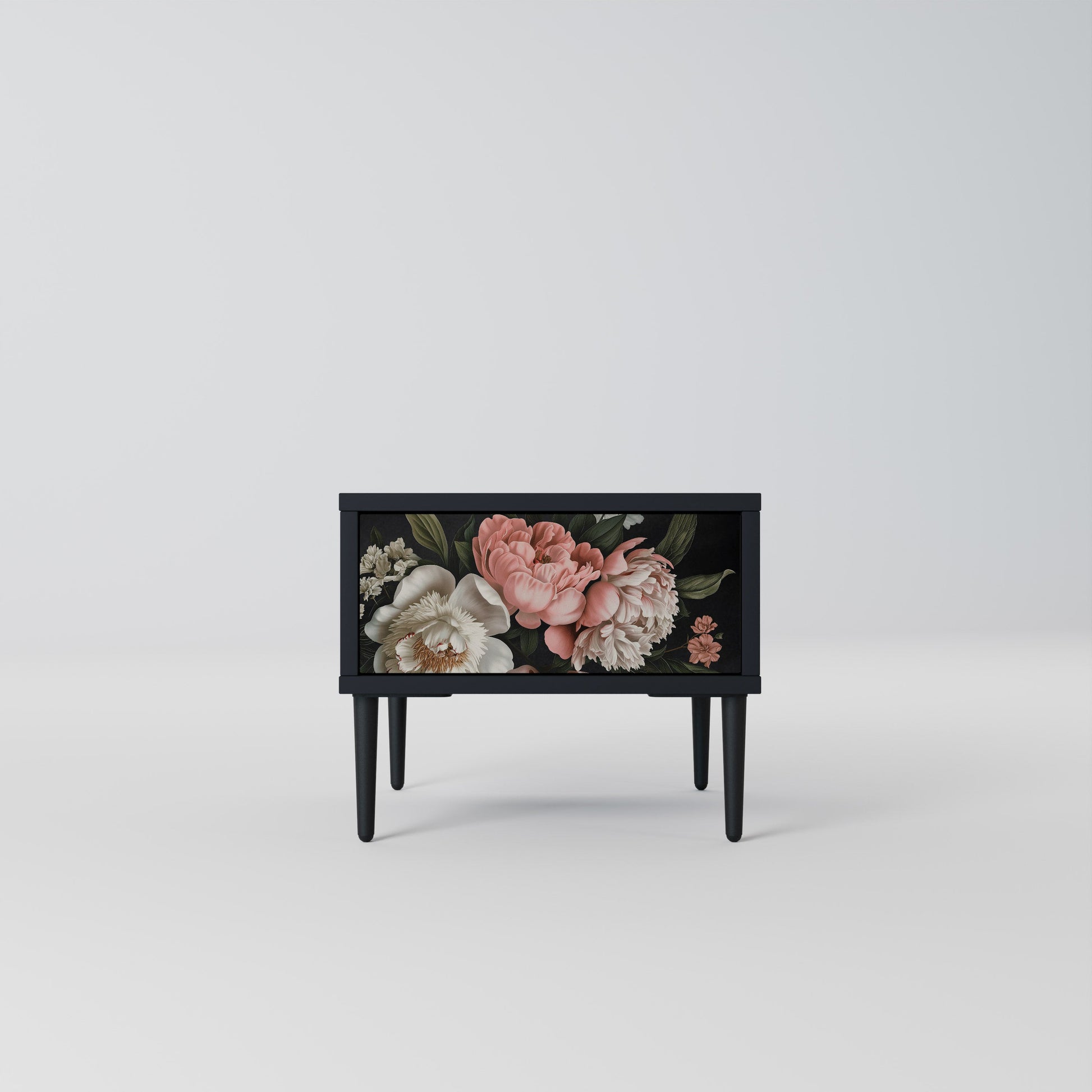 Table de chevet LUSH ELEGANCE en finition noire