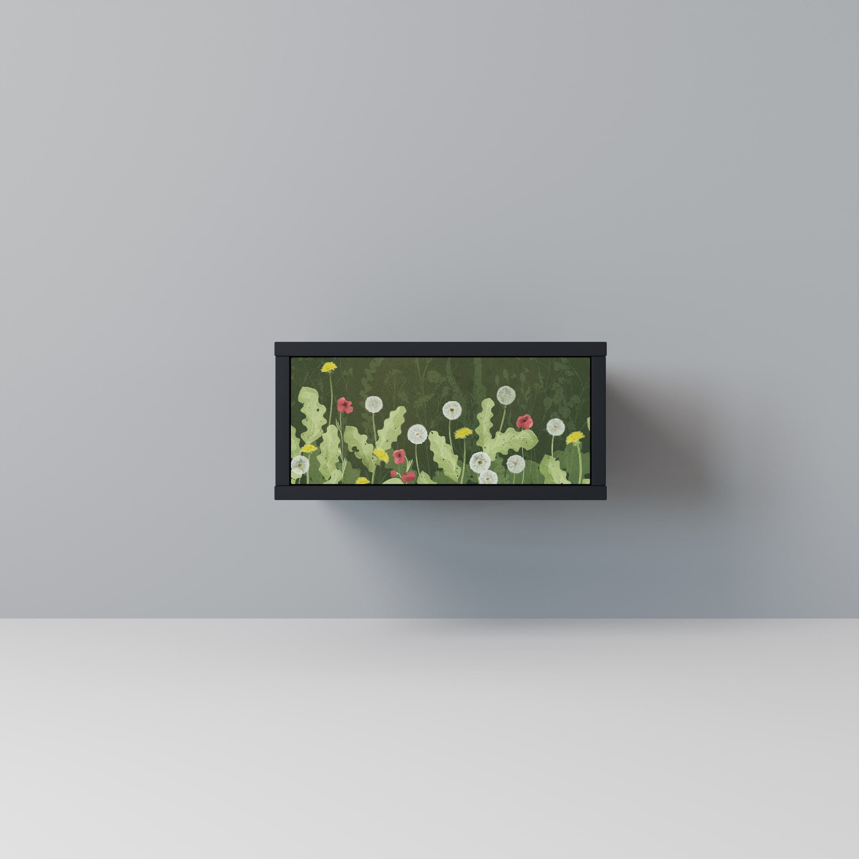 Table de chevet DANDELION AMUSE en finition noire