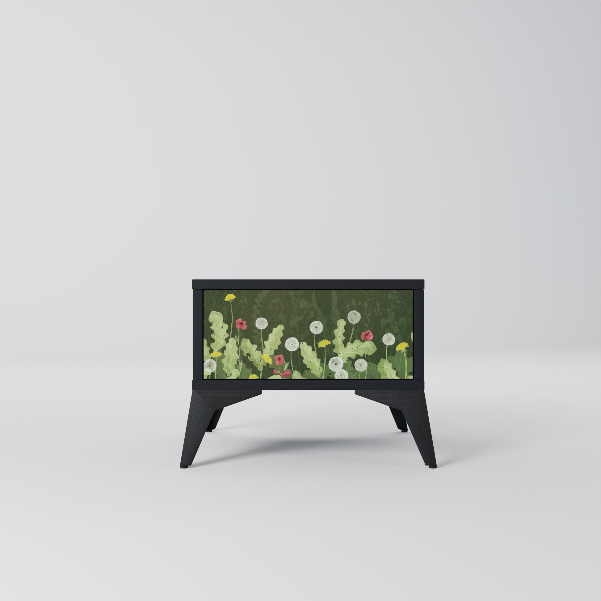 Table de chevet DANDELION AMUSE en finition noire