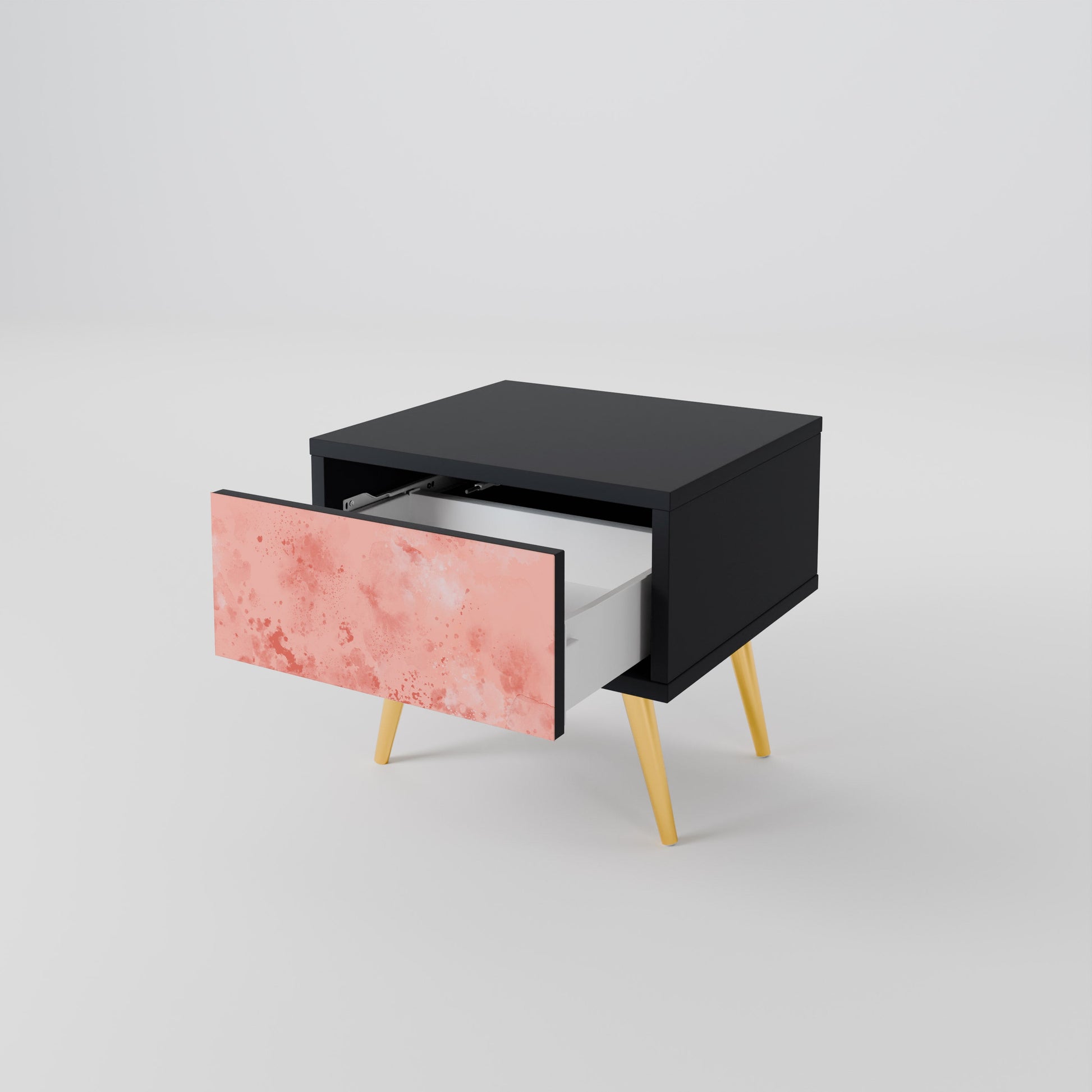 Table de chevet CRANE DANCE en finition noire