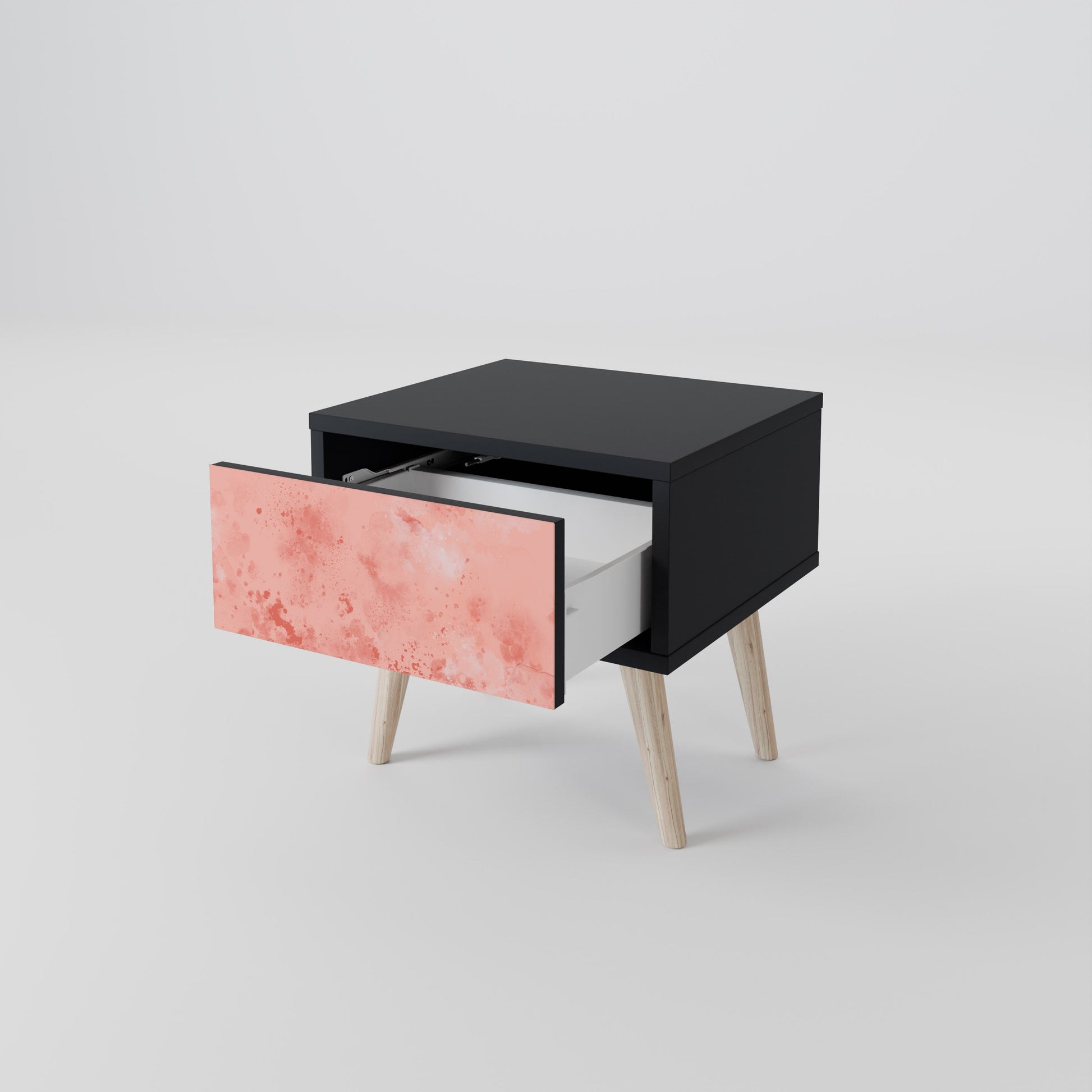 Table de chevet CRANE DANCE en finition noire