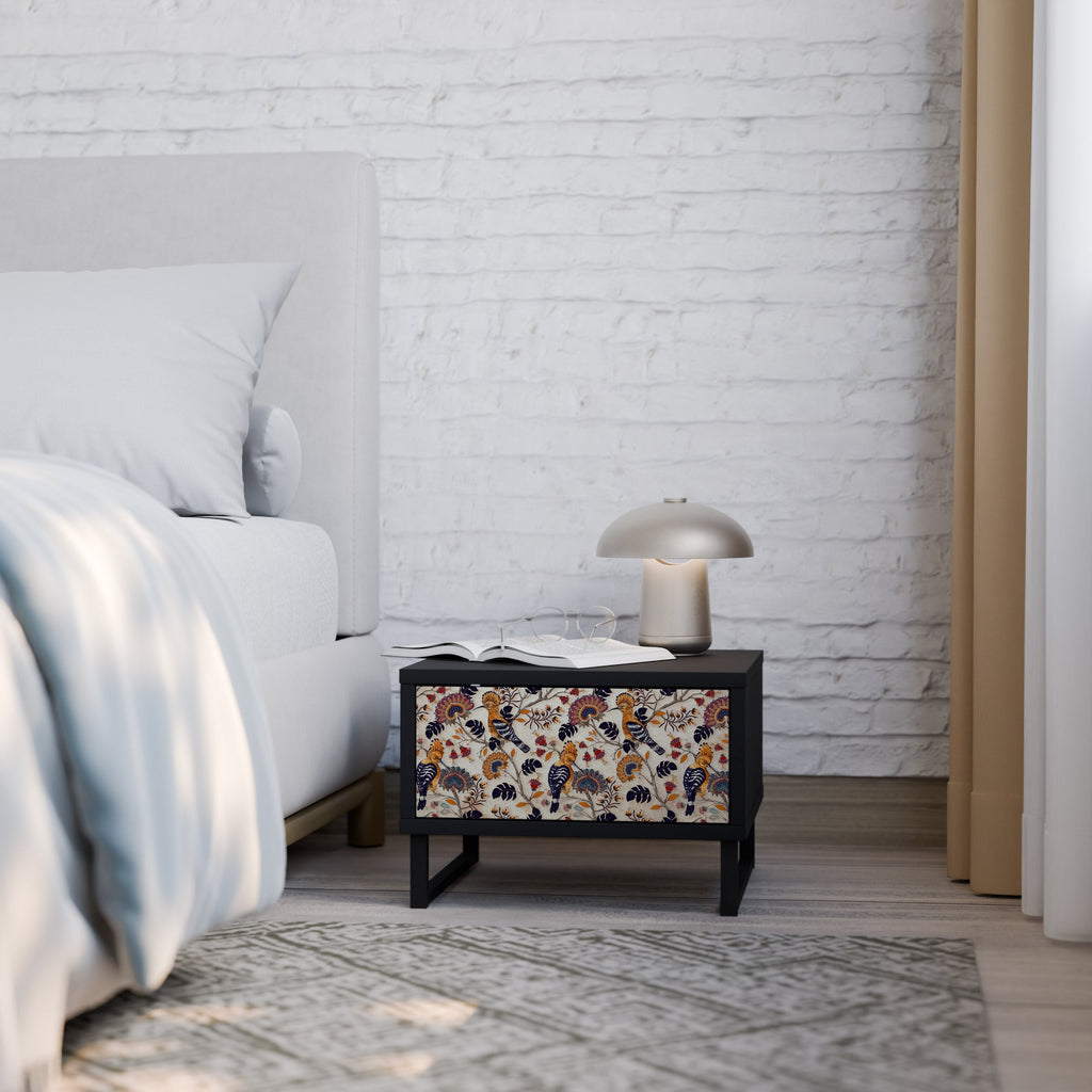 Table de chevet EMINENT HOOPOE en finition noire