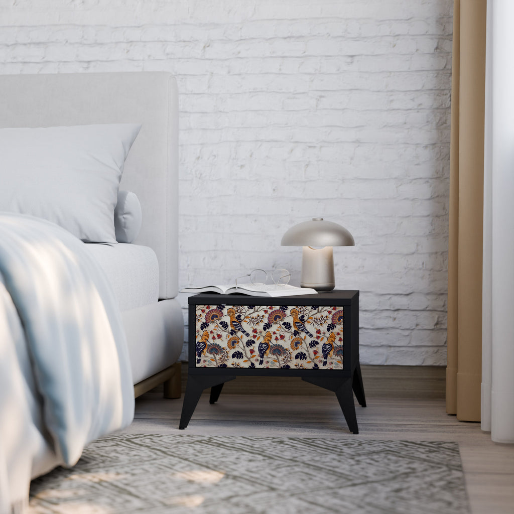 Table de chevet EMINENT HOOPOE en finition noire