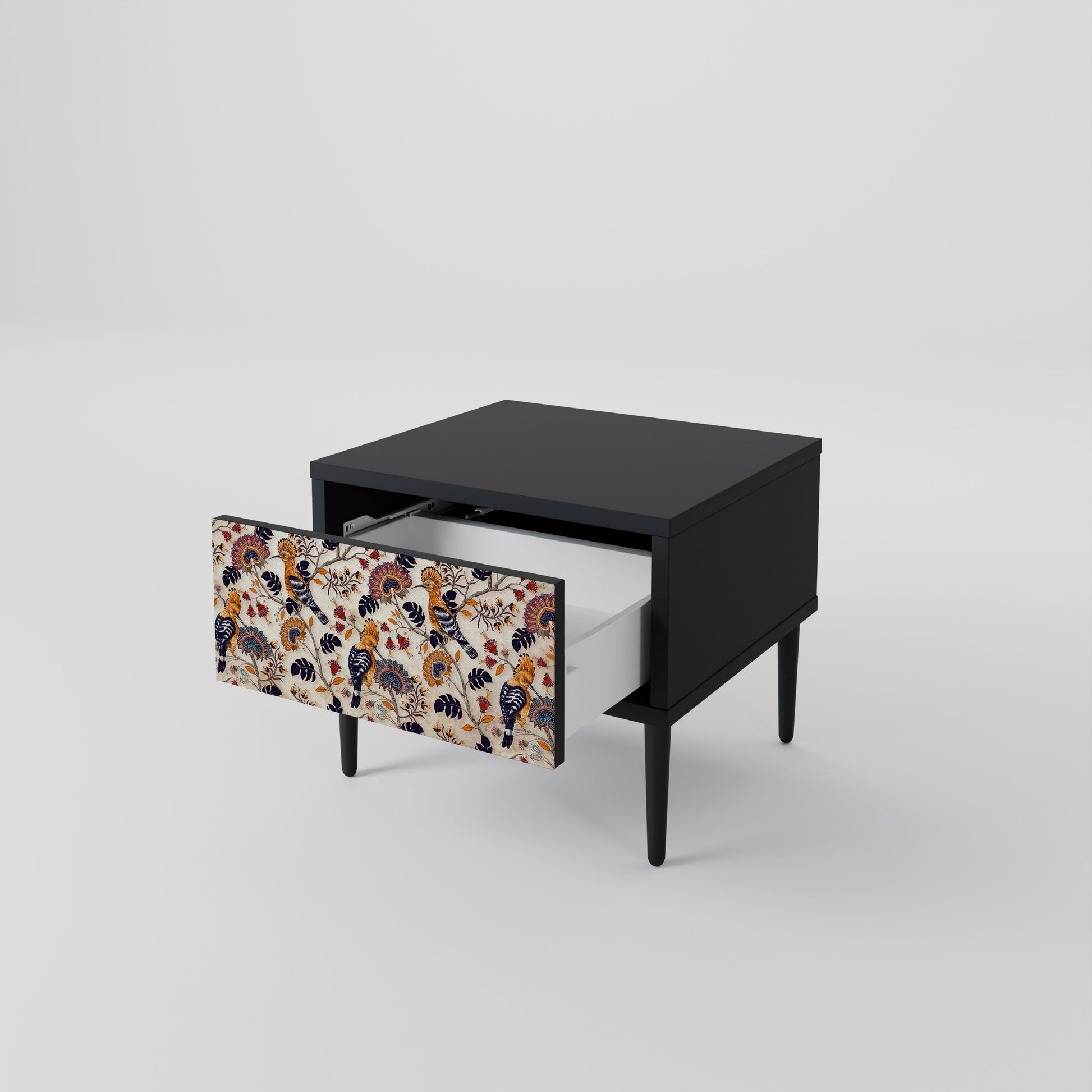 Table de chevet EMINENT HOOPOE en finition noire