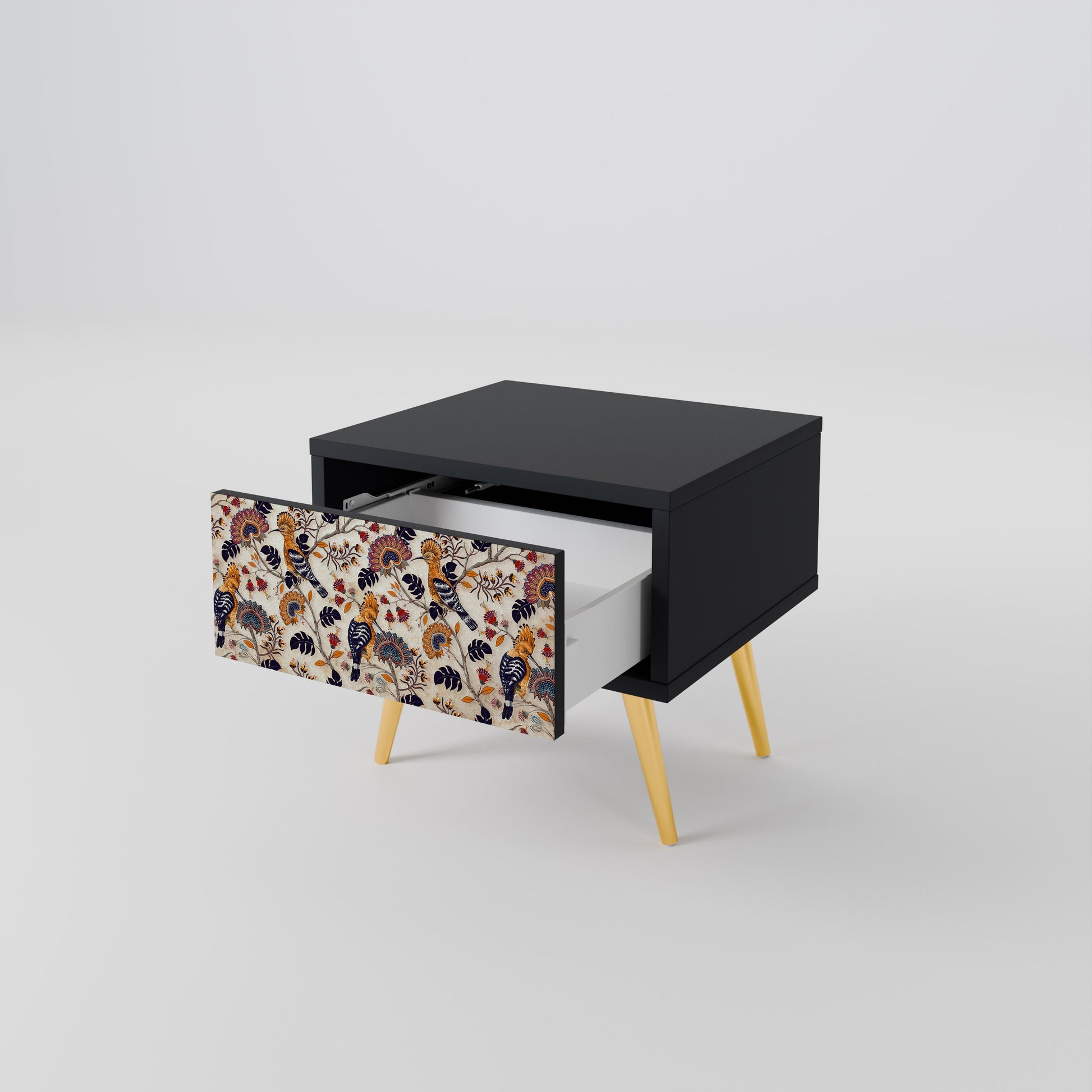 Table de chevet EMINENT HOOPOE en finition noire