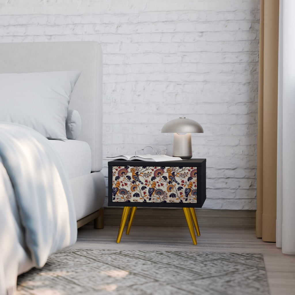 Table de chevet EMINENT HOOPOE en finition noire