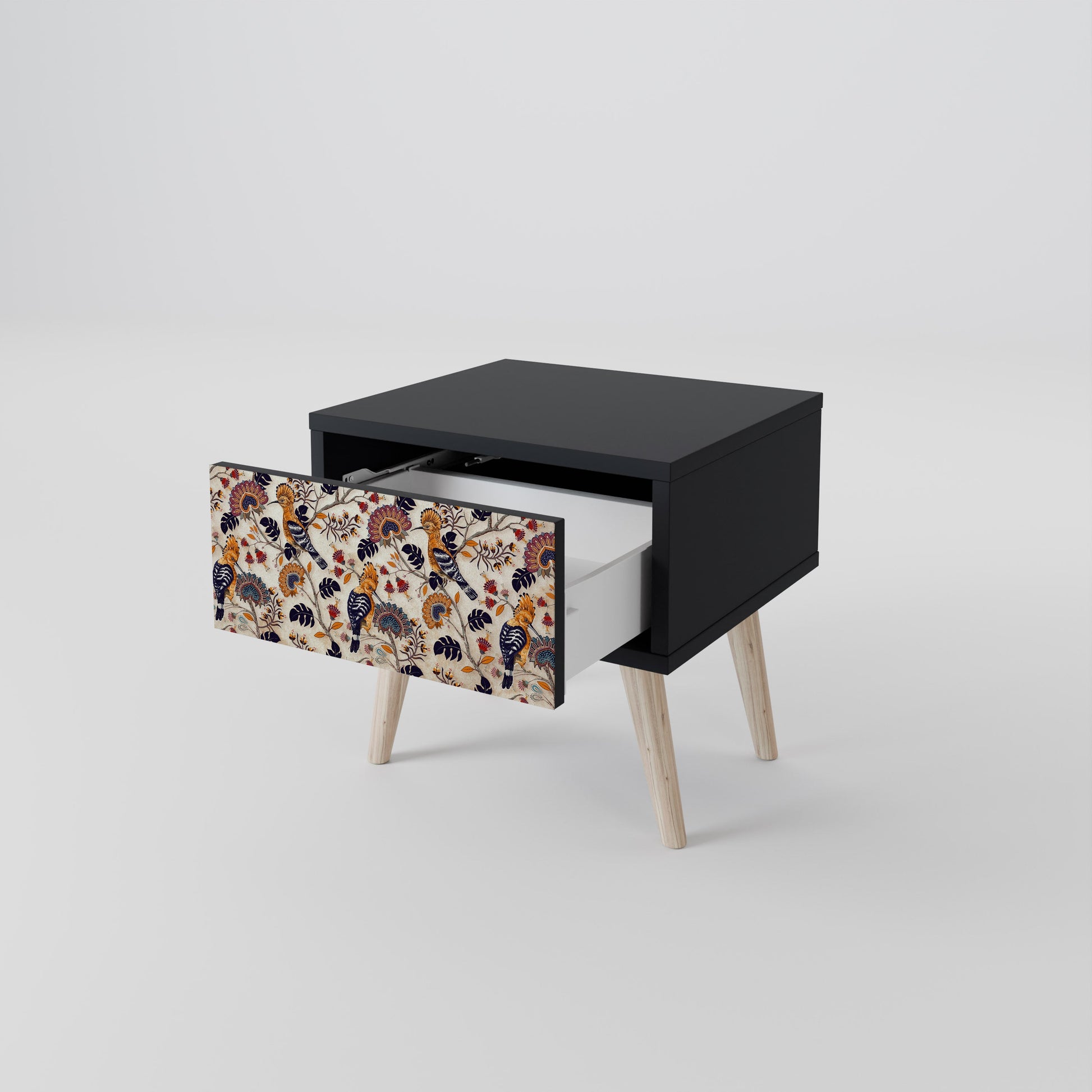 Table de chevet EMINENT HOOPOE en finition noire