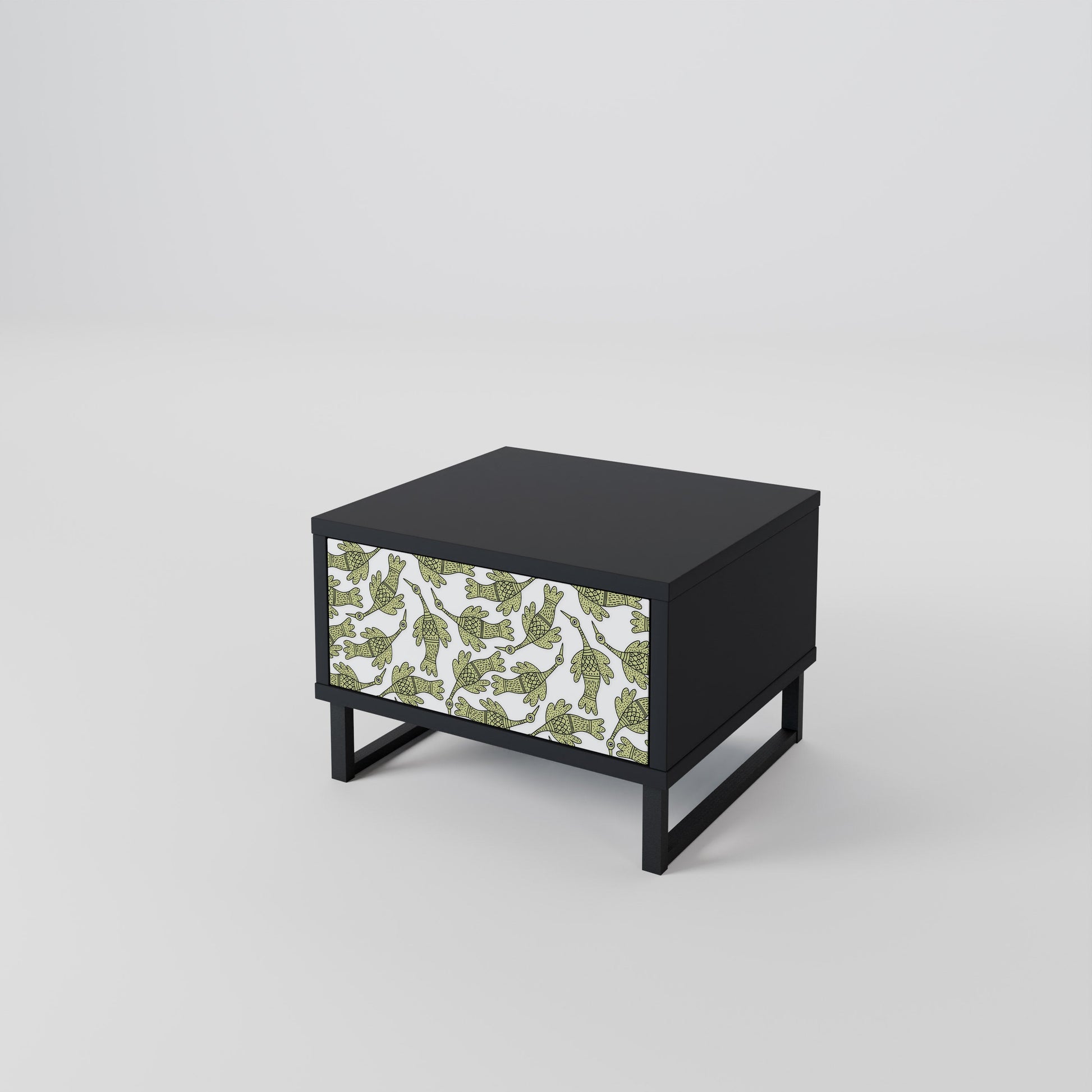Table de chevet SEEDLING SONGBIRD en finition noire
