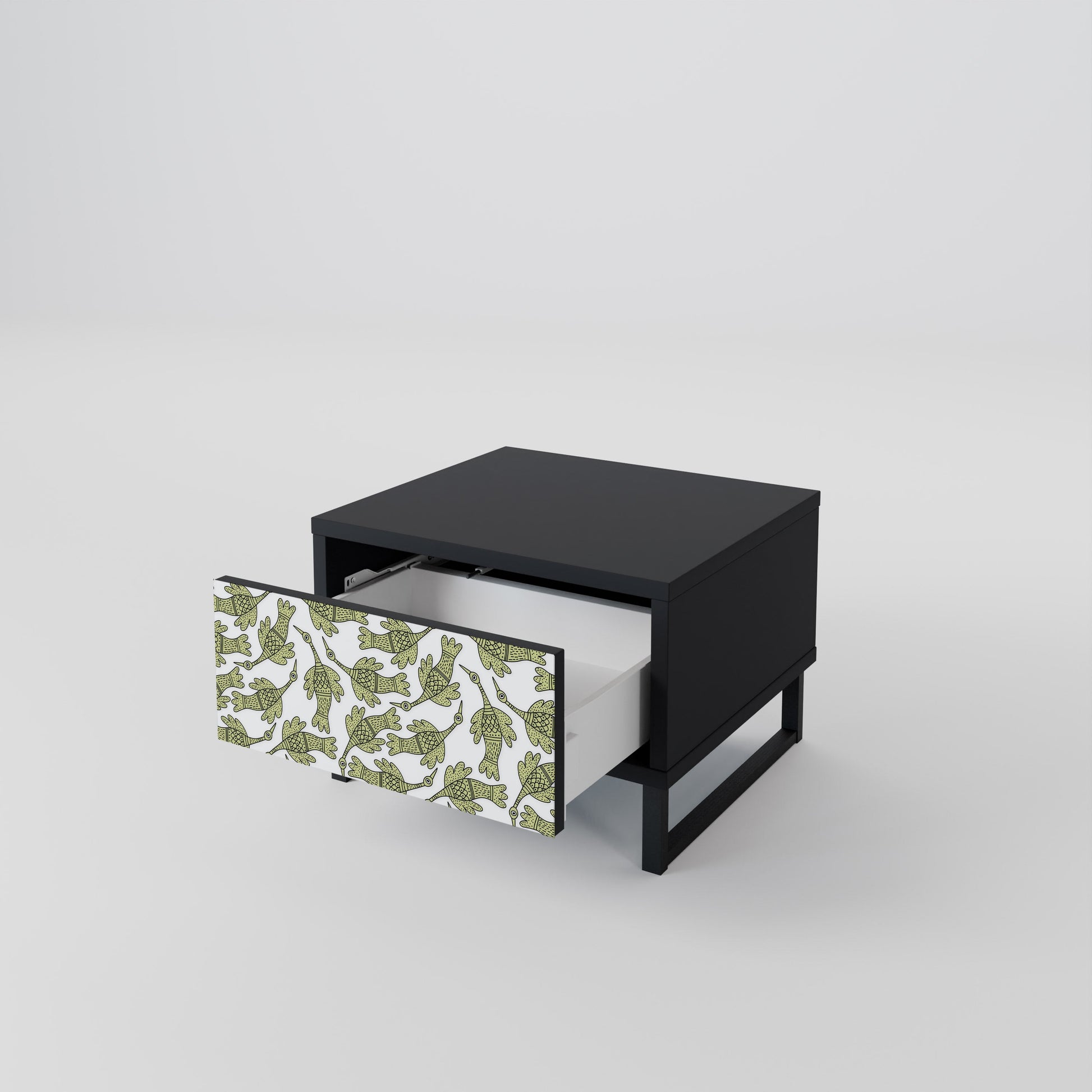 Table de chevet SEEDLING SONGBIRD en finition noire