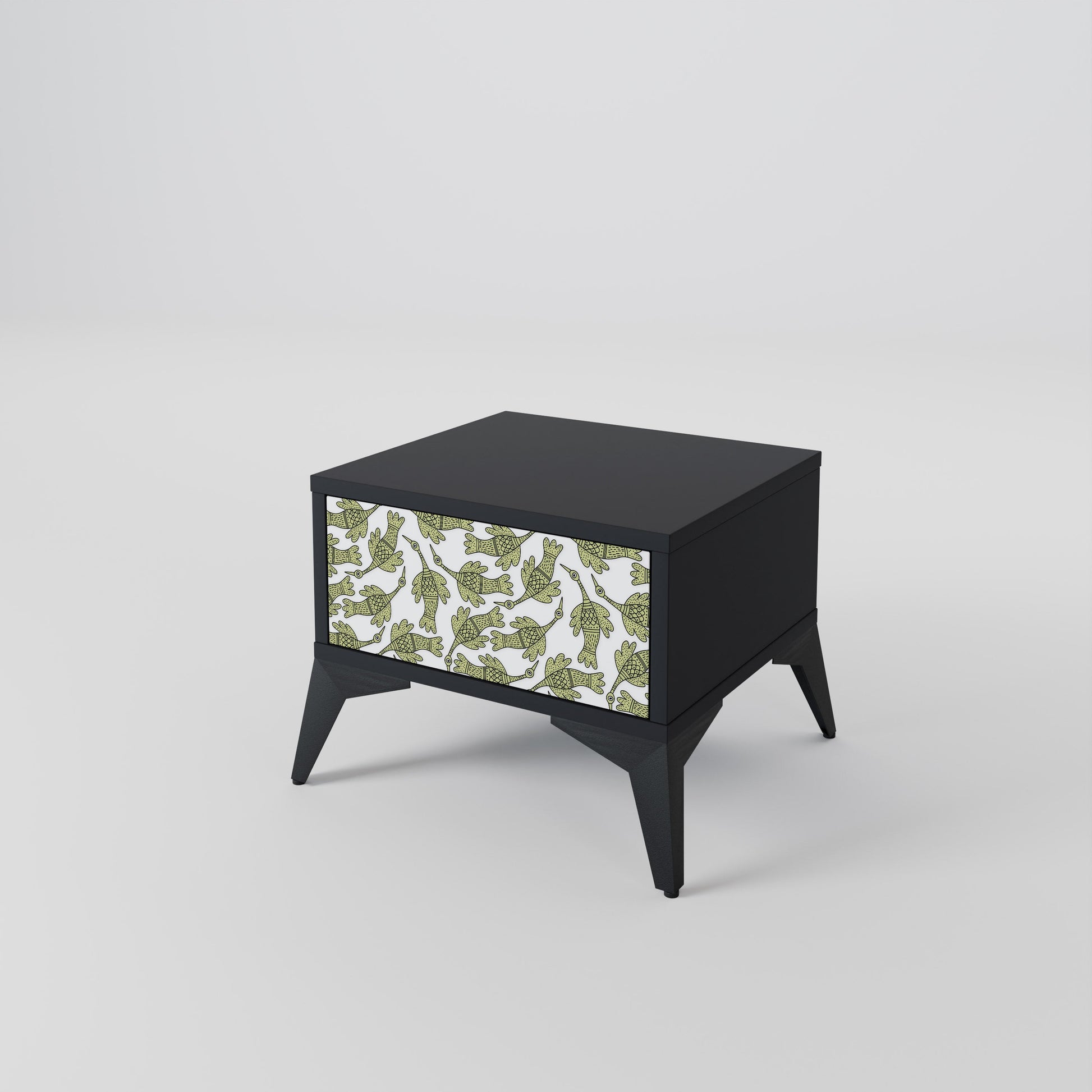 Table de chevet SEEDLING SONGBIRD en finition noire