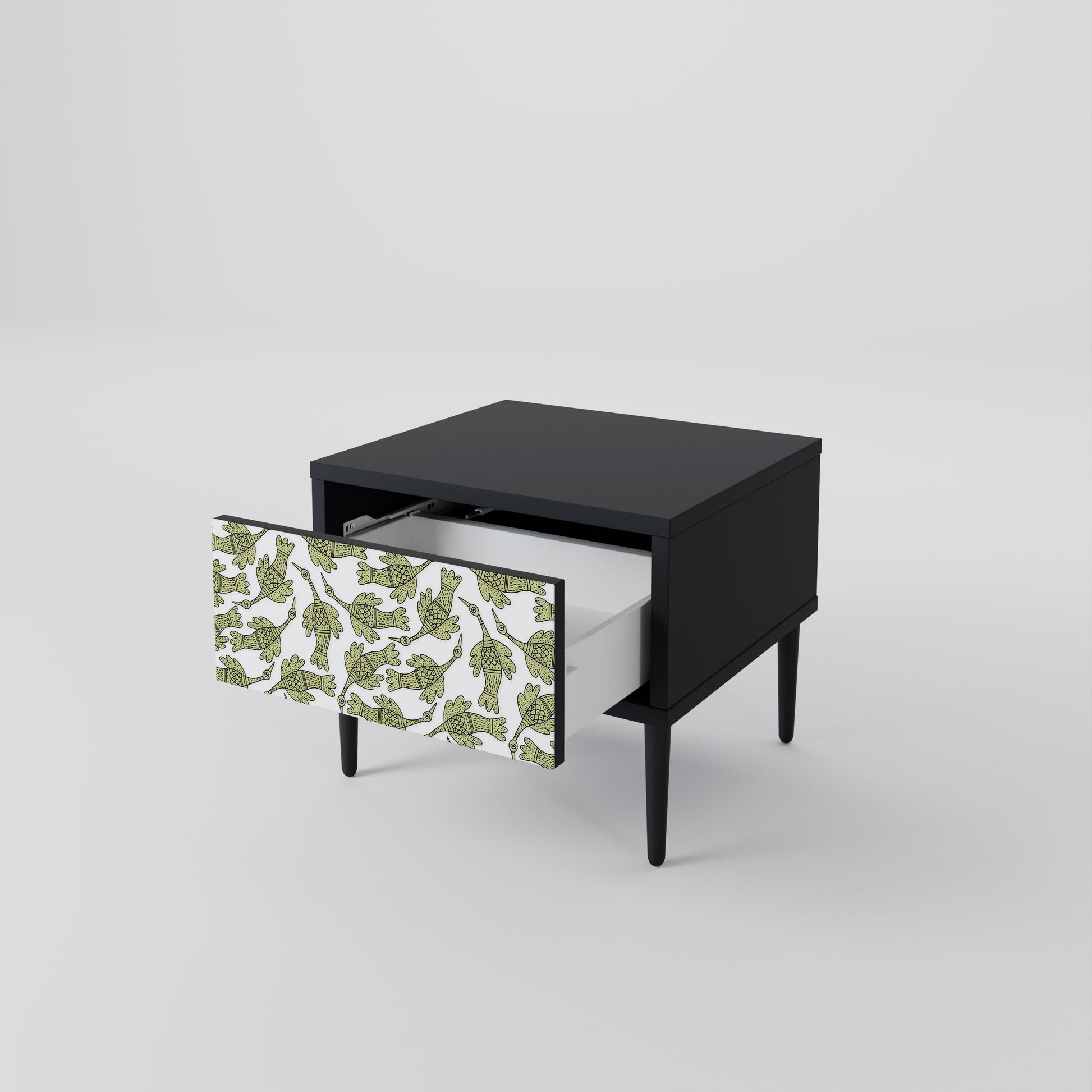 Table de chevet SEEDLING SONGBIRD en finition noire