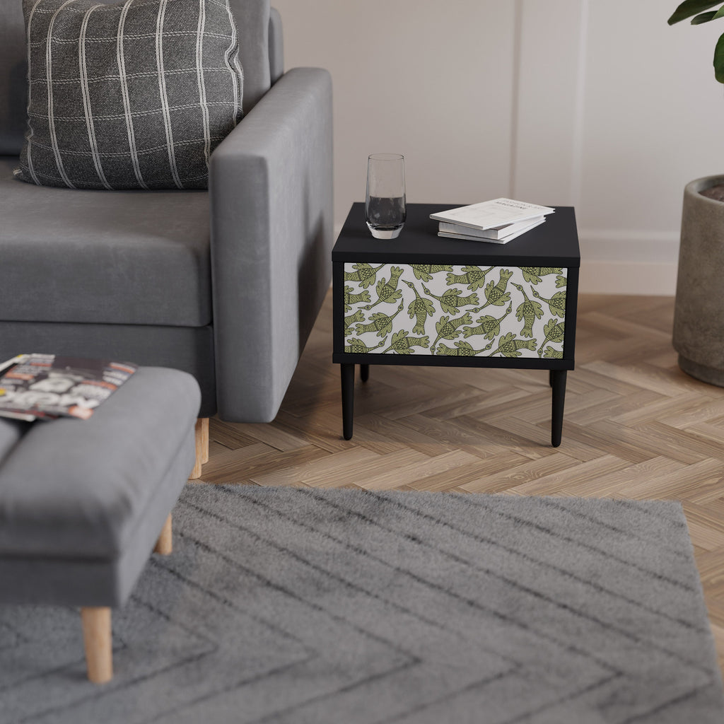 Table de chevet SEEDLING SONGBIRD en finition noire