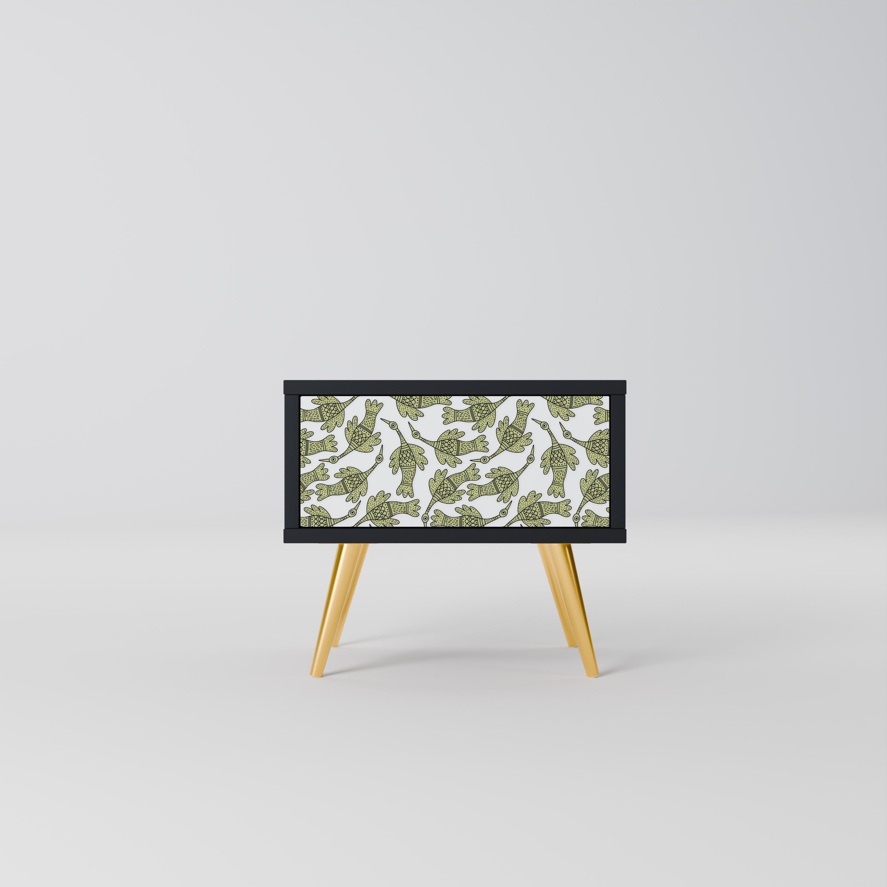 Table de chevet SEEDLING SONGBIRD en finition noire