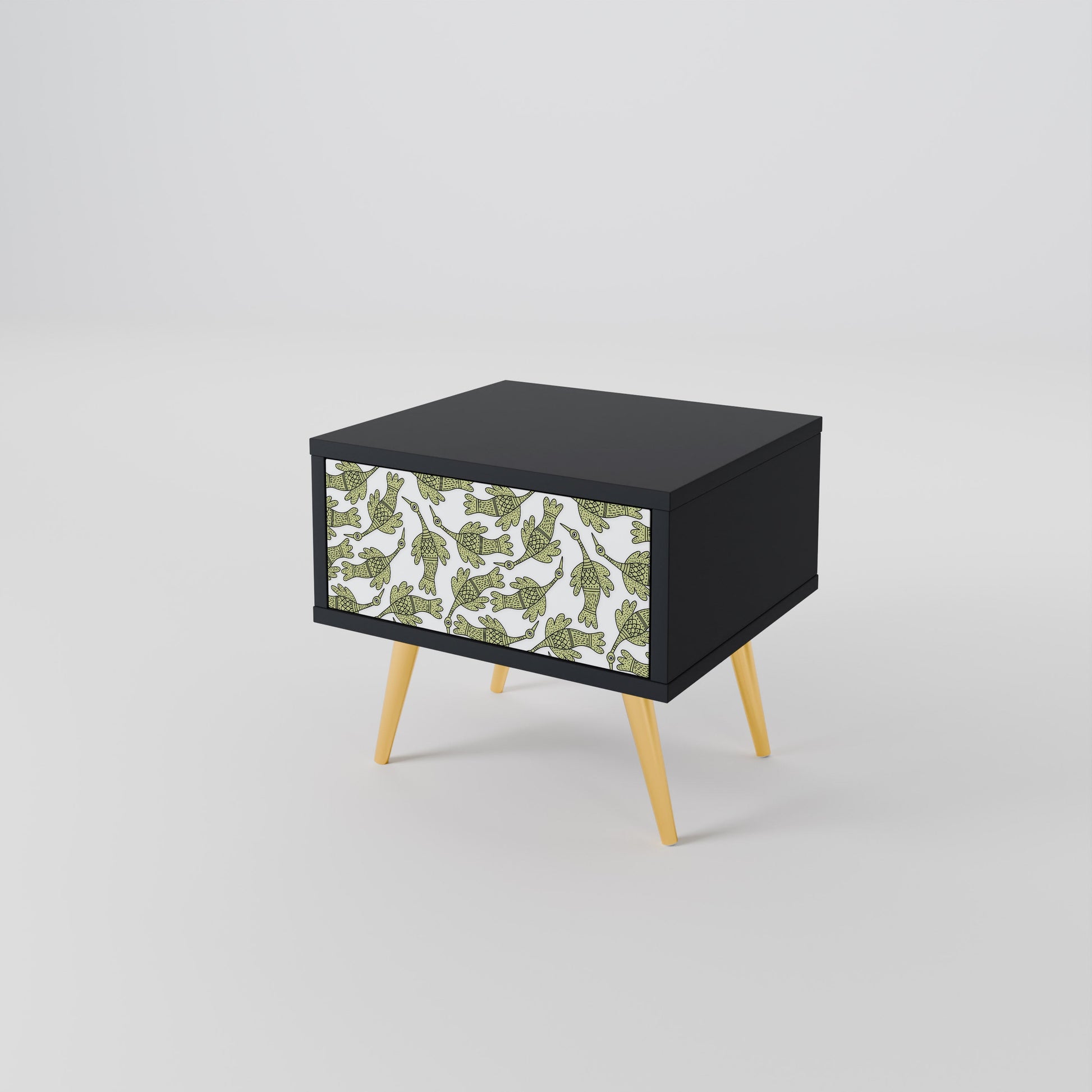 Table de chevet SEEDLING SONGBIRD en finition noire