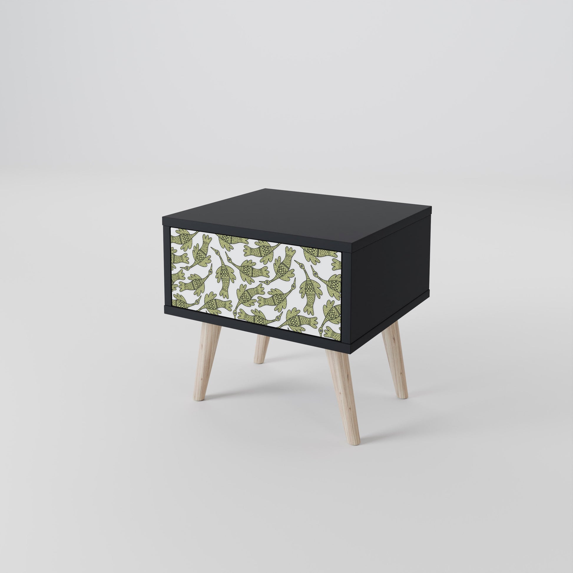 Table de chevet SEEDLING SONGBIRD en finition noire