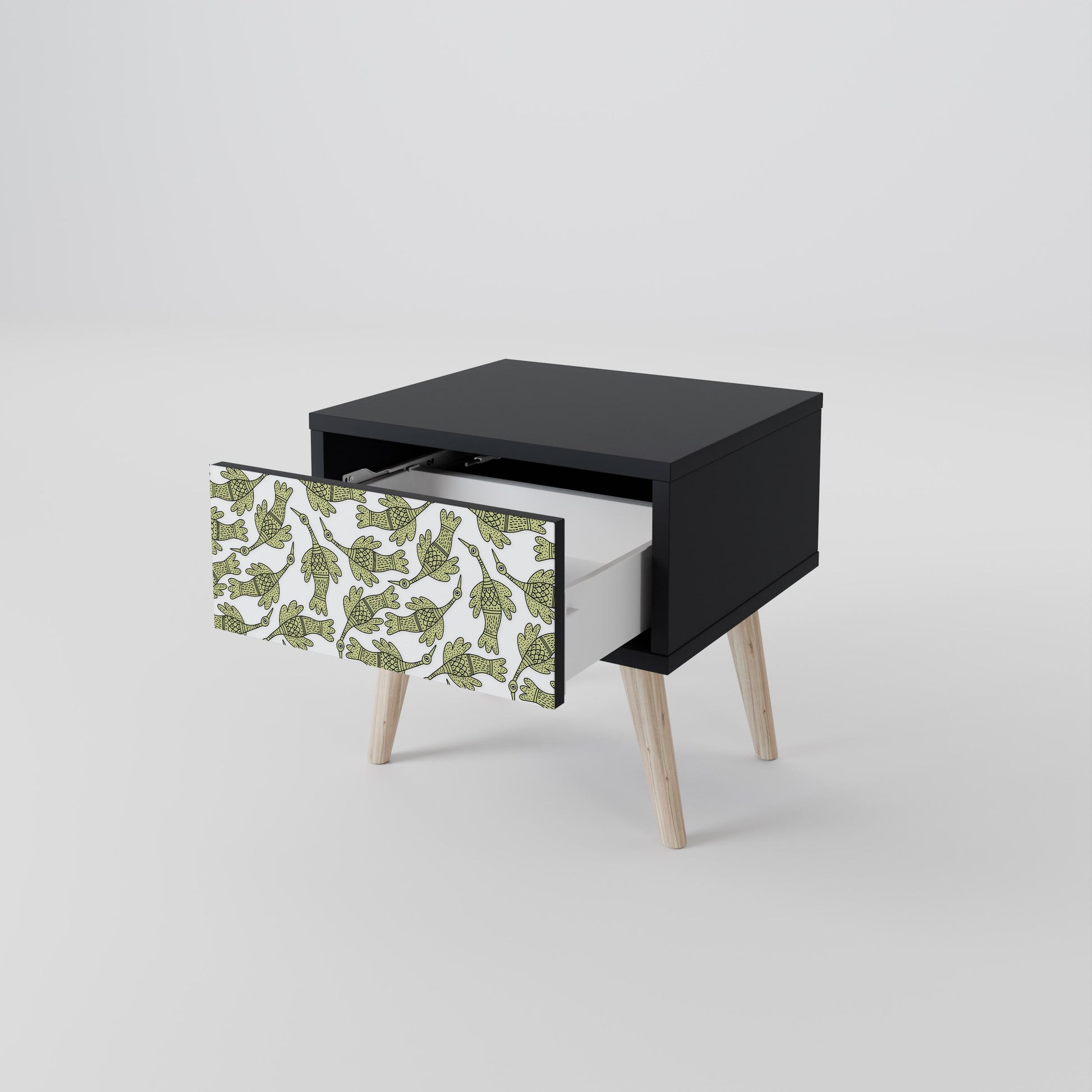 Table de chevet SEEDLING SONGBIRD en finition noire