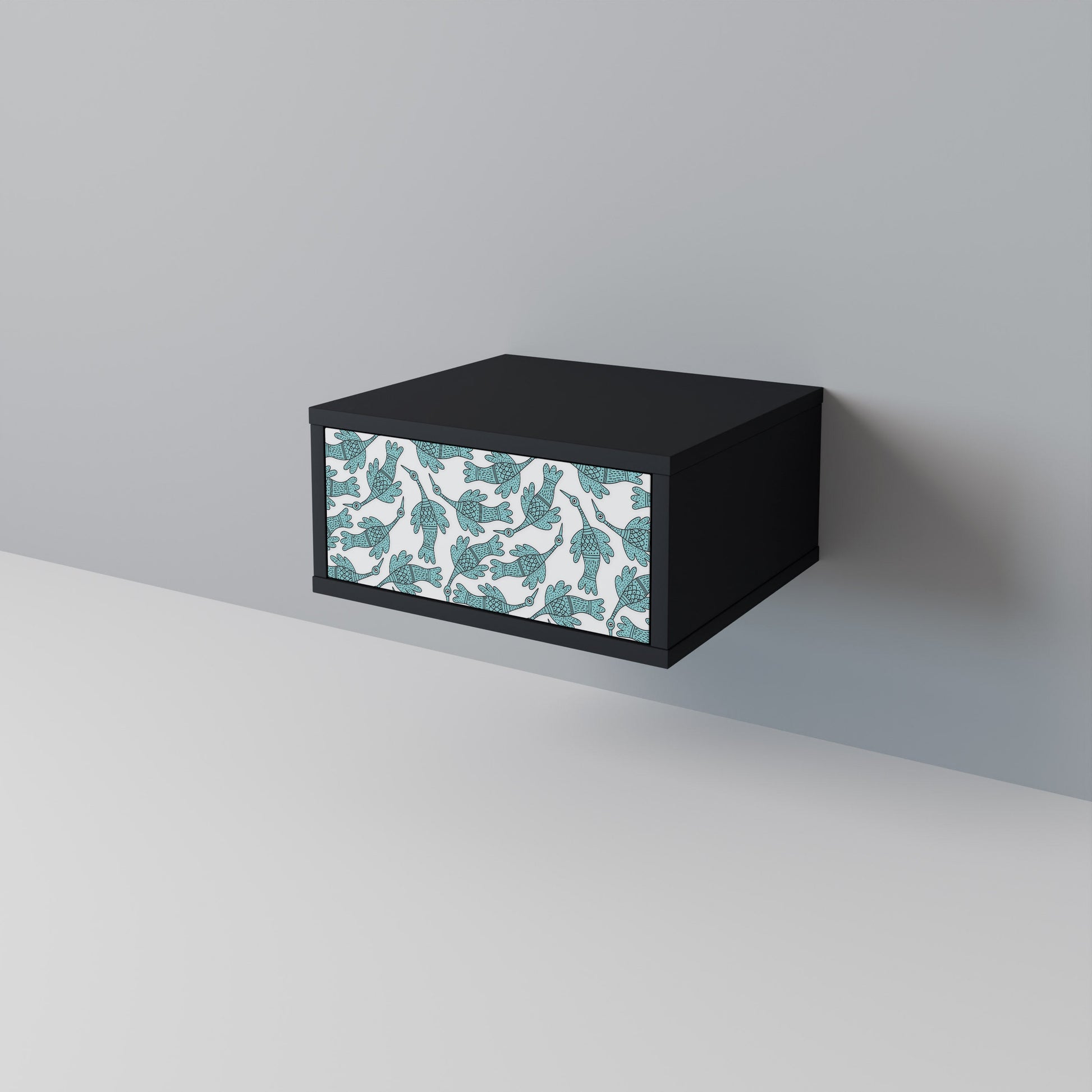 Table de chevet WATERSPOUT SONGIBIRD en finition noire