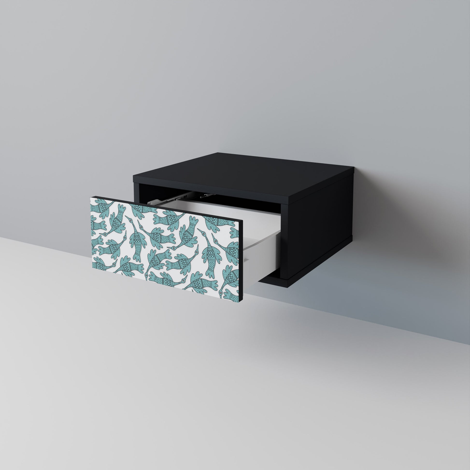 Table de chevet WATERSPOUT SONGIBIRD en finition noire