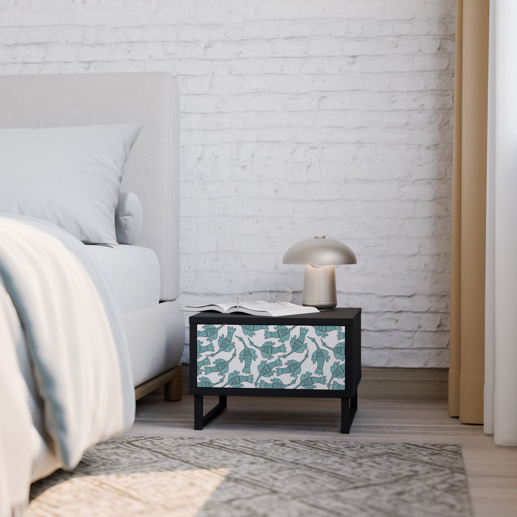 Table de chevet WATERSPOUT SONGIBIRD en finition noire