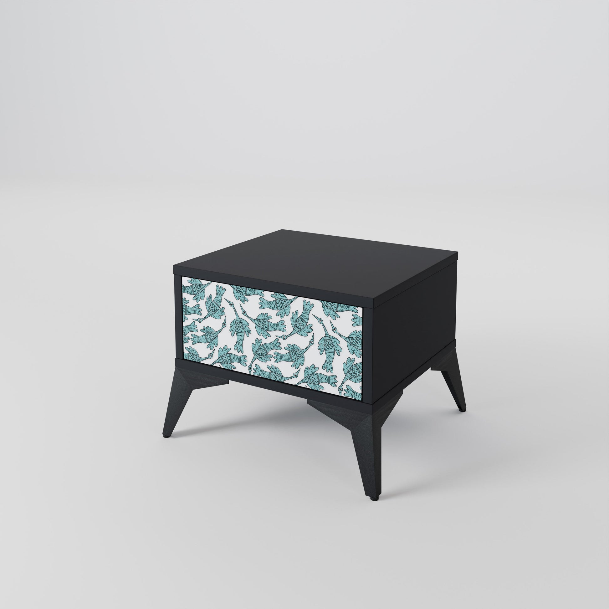 Table de chevet WATERSPOUT SONGIBIRD en finition noire