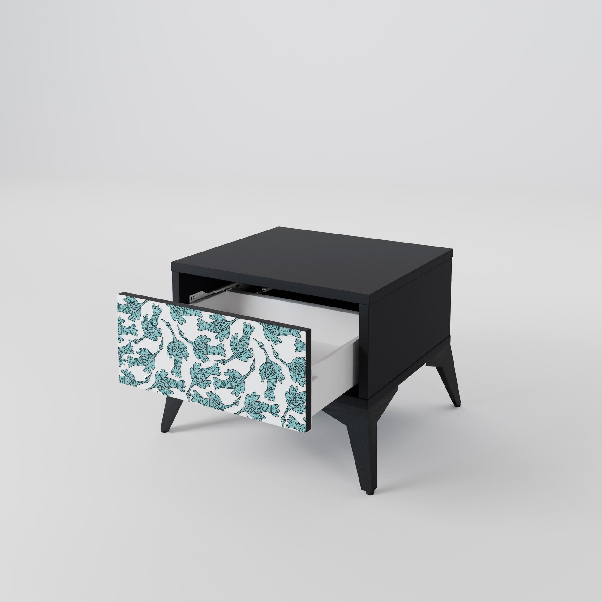 Table de chevet WATERSPOUT SONGIBIRD en finition noire