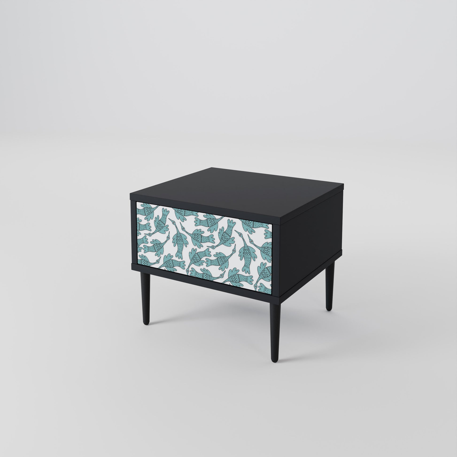Table de chevet WATERSPOUT SONGIBIRD en finition noire