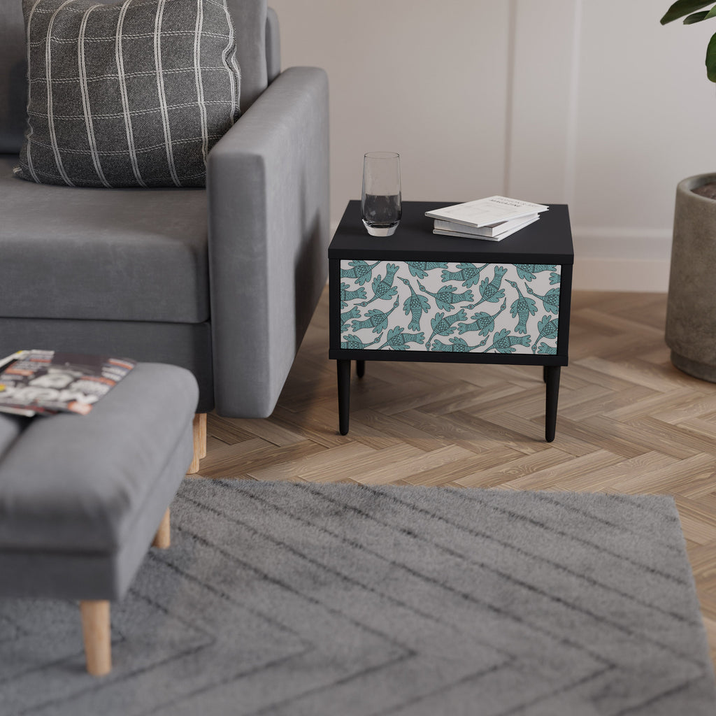 Table de chevet WATERSPOUT SONGIBIRD en finition noire